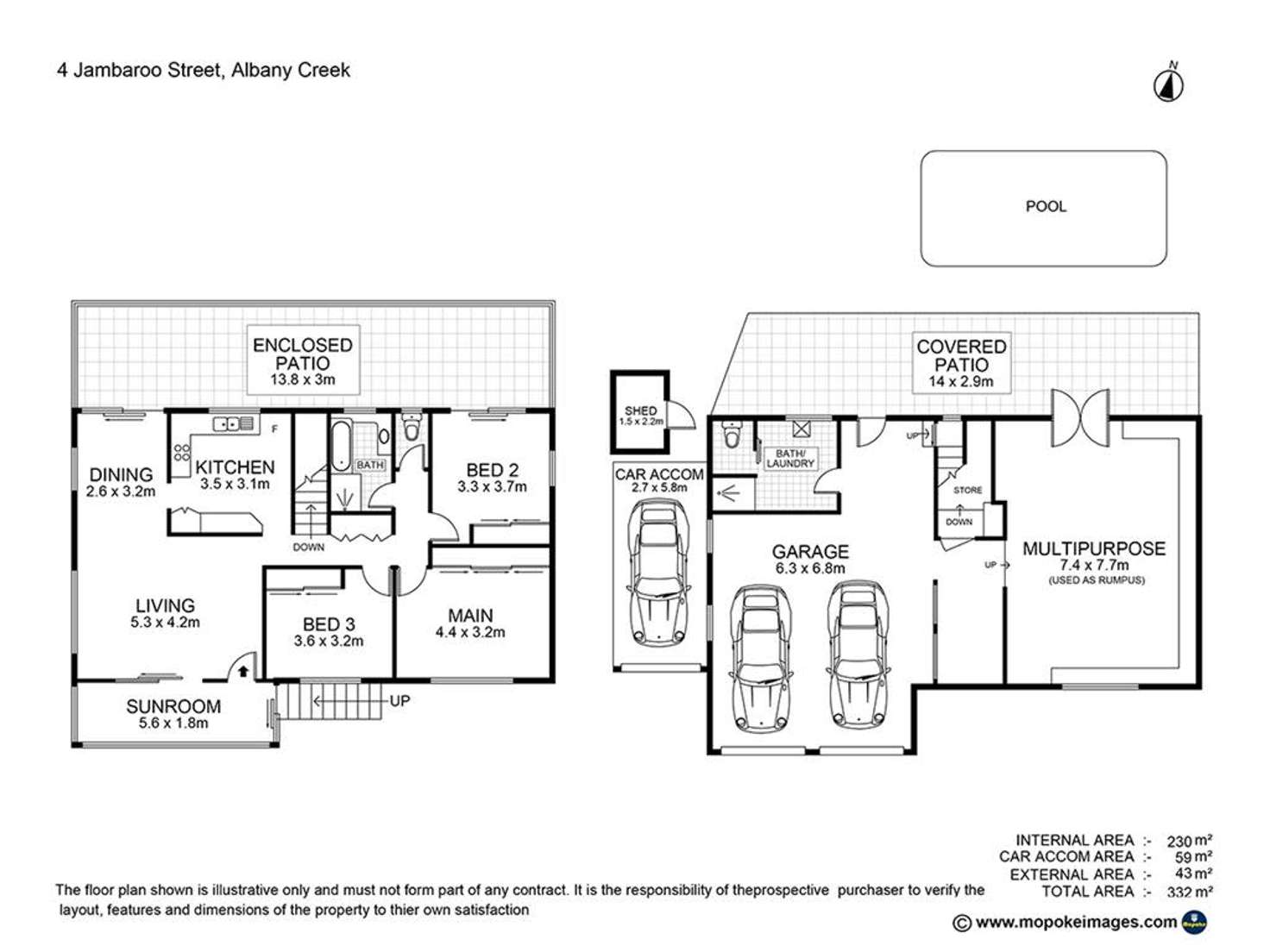 Floorplan of Homely house listing, 4 Jambaroo Street, Albany Creek QLD 4035