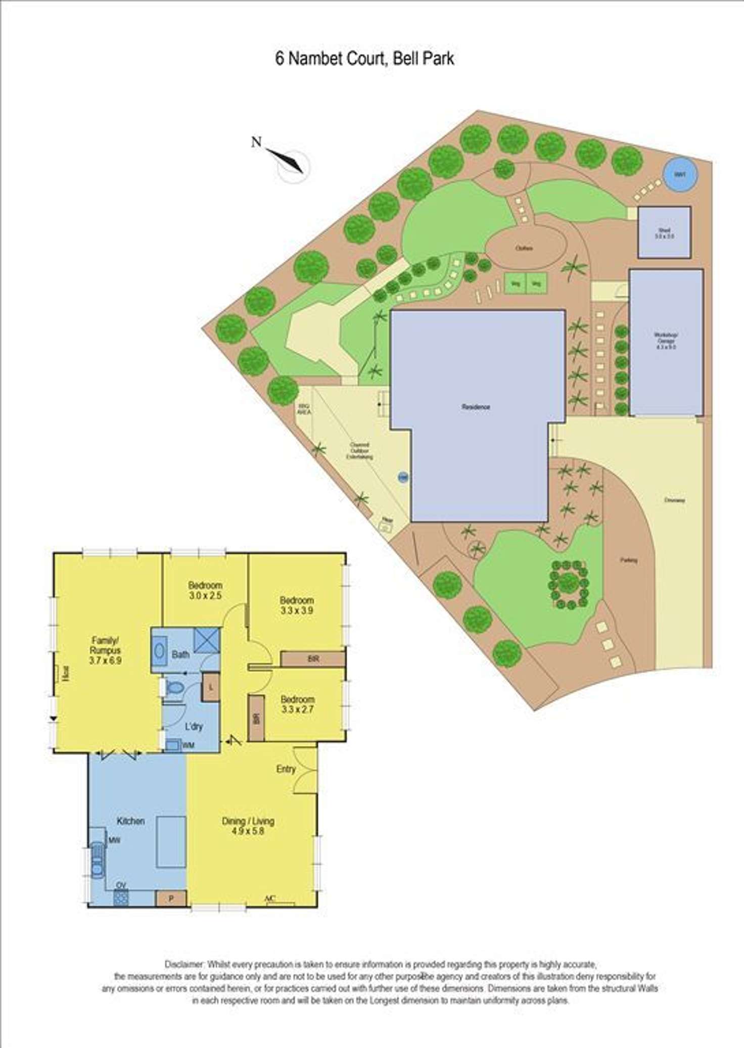 Floorplan of Homely house listing, 6 Nambet Court, Bell Park VIC 3215