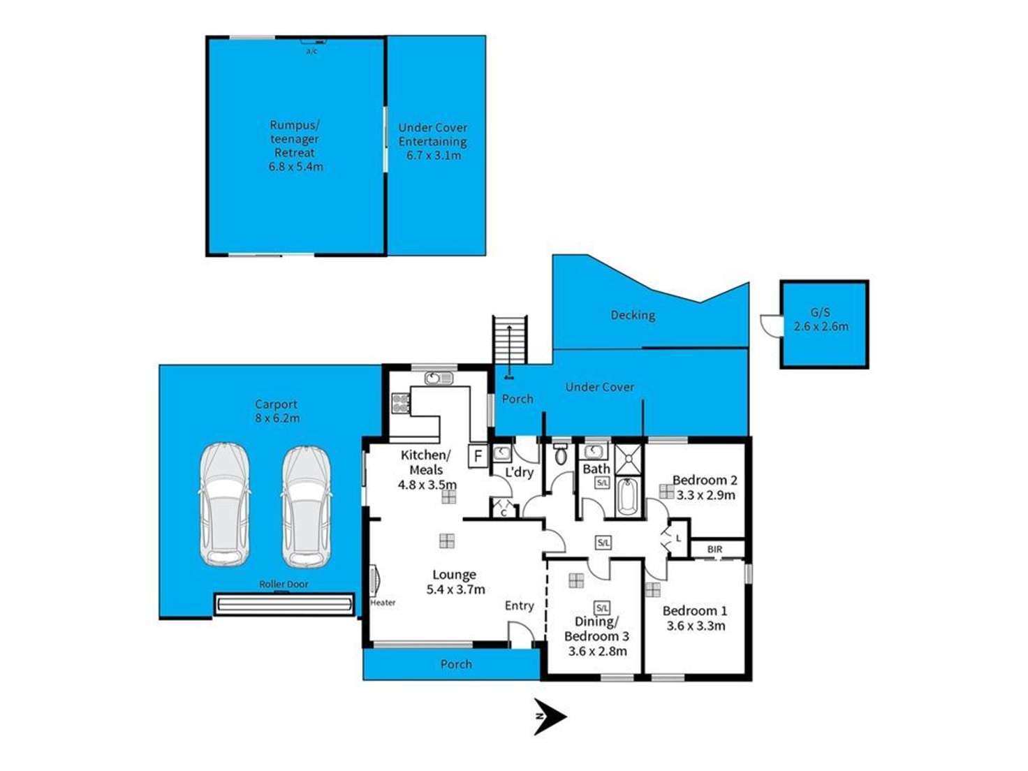 Floorplan of Homely house listing, 8 Pennant Street, Aberfoyle Park SA 5159