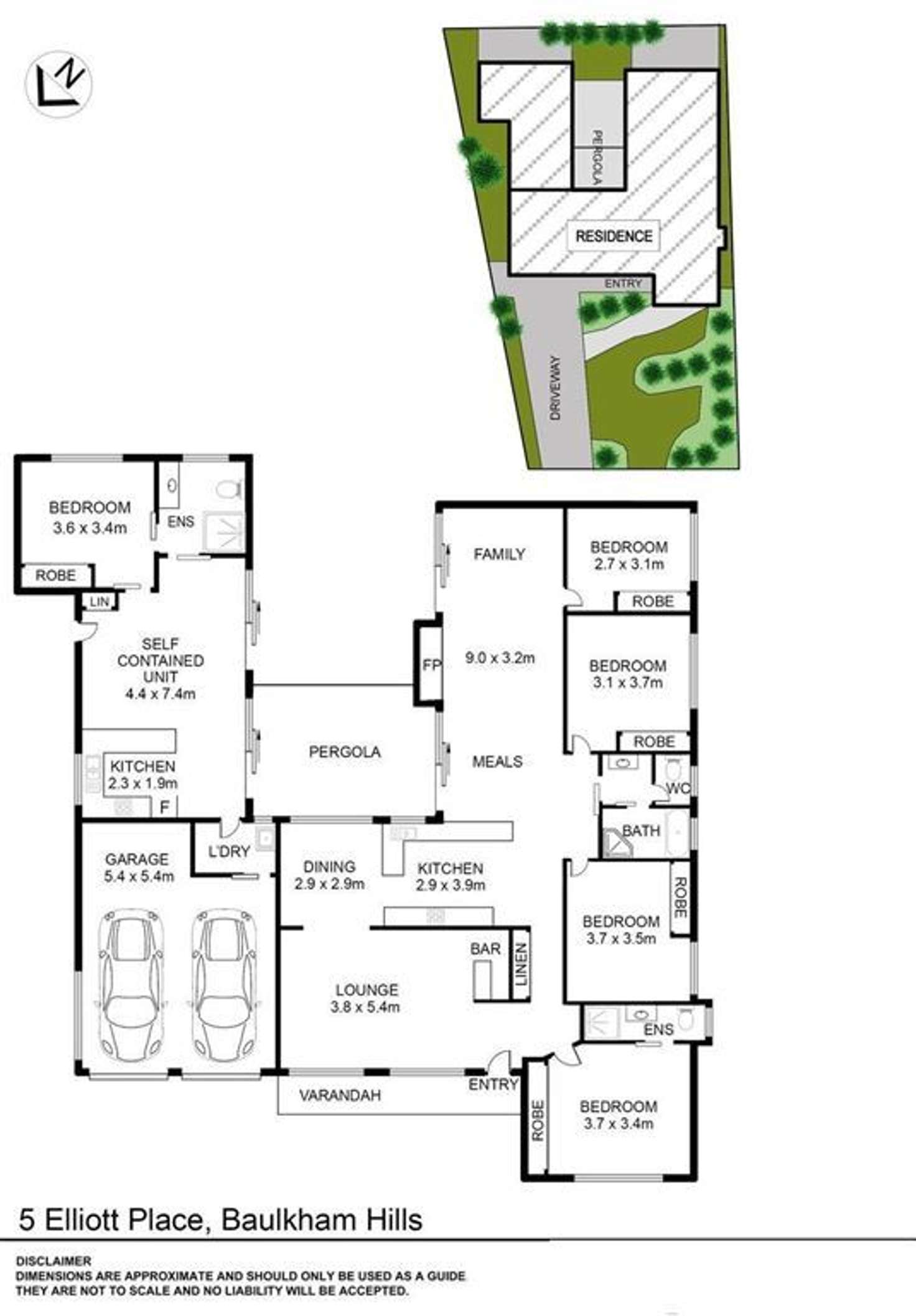 Floorplan of Homely house listing, 5 Elliott Place, Baulkham Hills NSW 2153