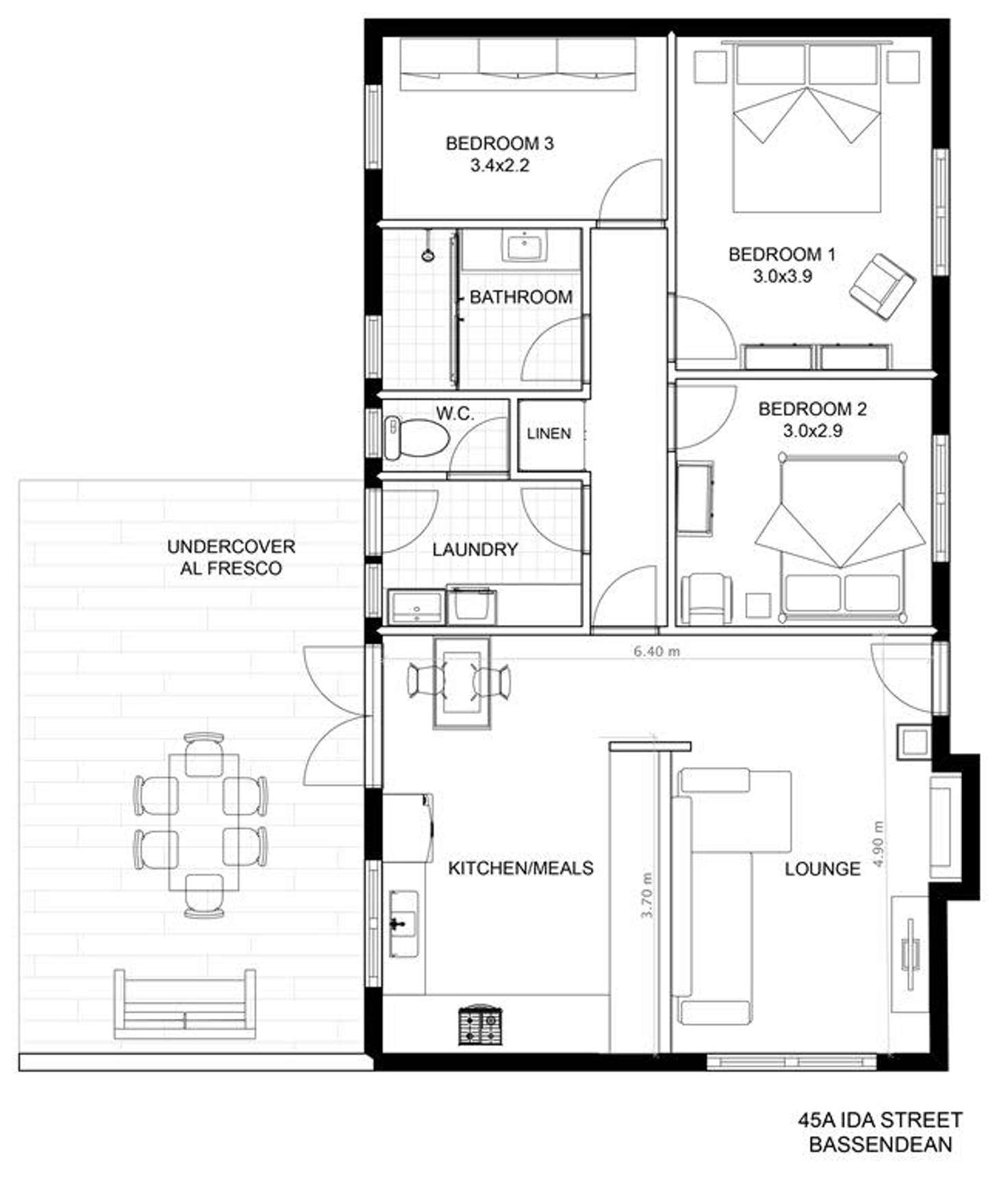 Floorplan of Homely house listing, 45A Ida Street, Bassendean WA 6054