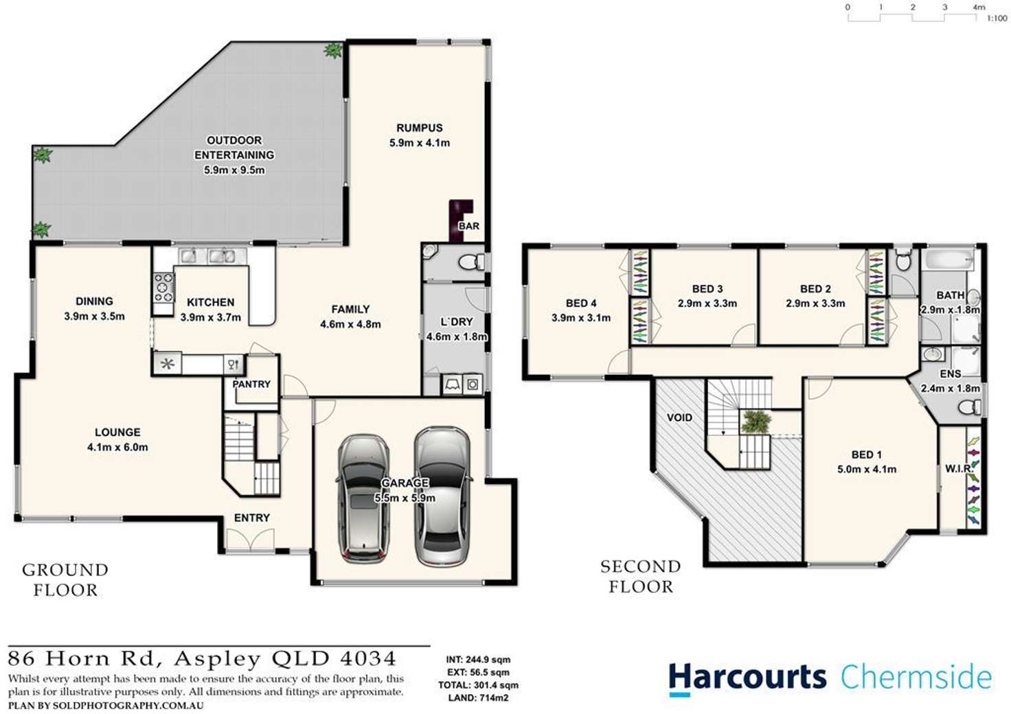 Floorplan of Homely house listing, 86 Horn Road, Aspley QLD 4034