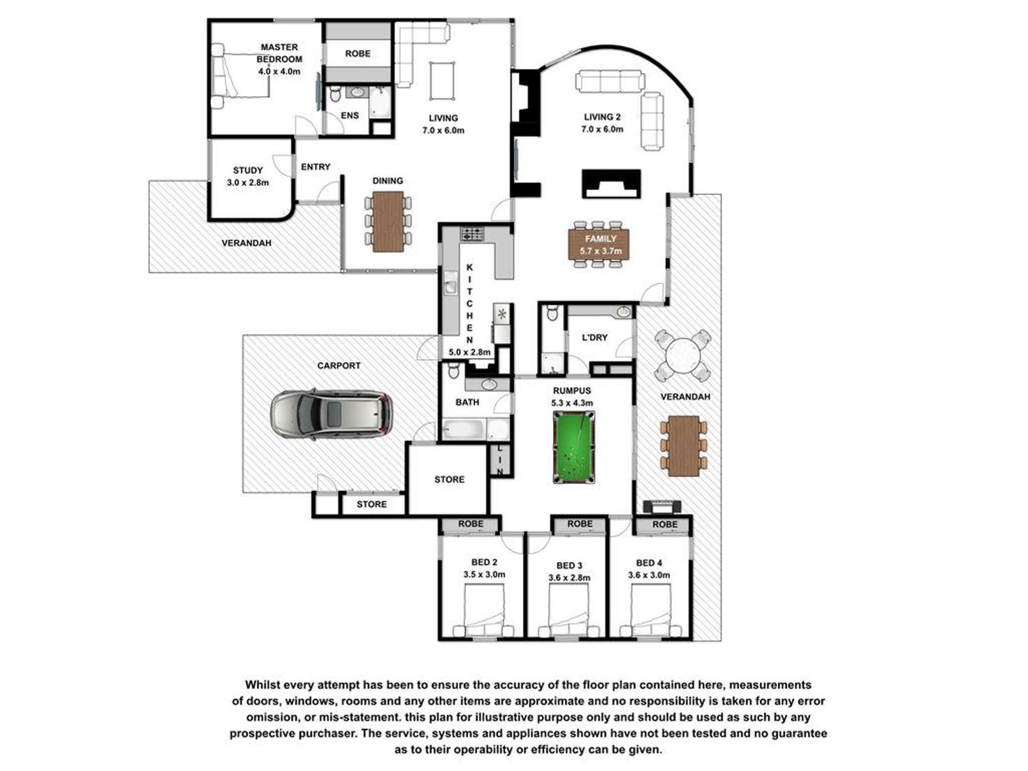 Floorplan of Homely acreageSemiRural listing, 93 North Boundary Road, Hamilton VIC 3300