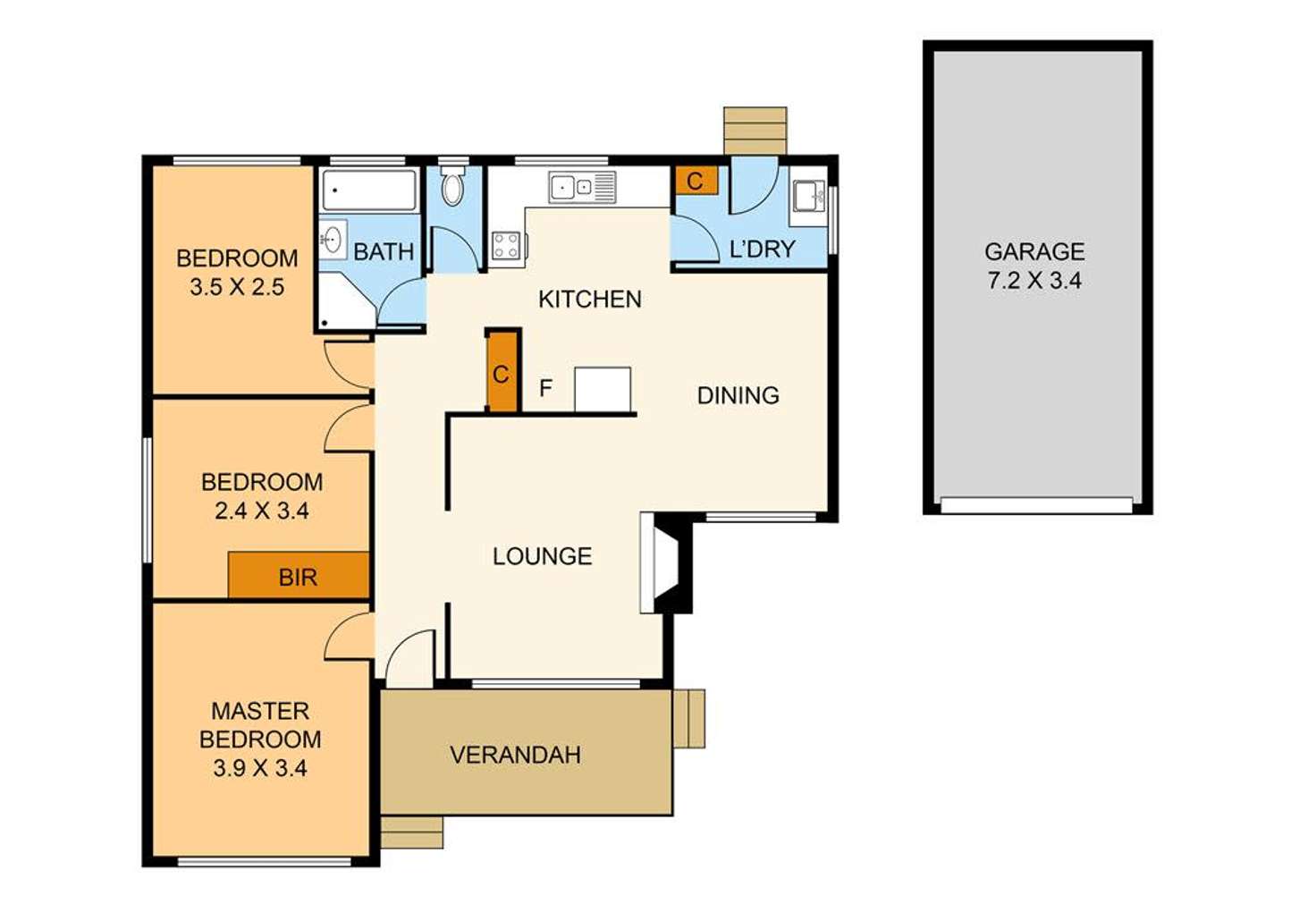 Floorplan of Homely house listing, 25 Janet Street, Boronia VIC 3155