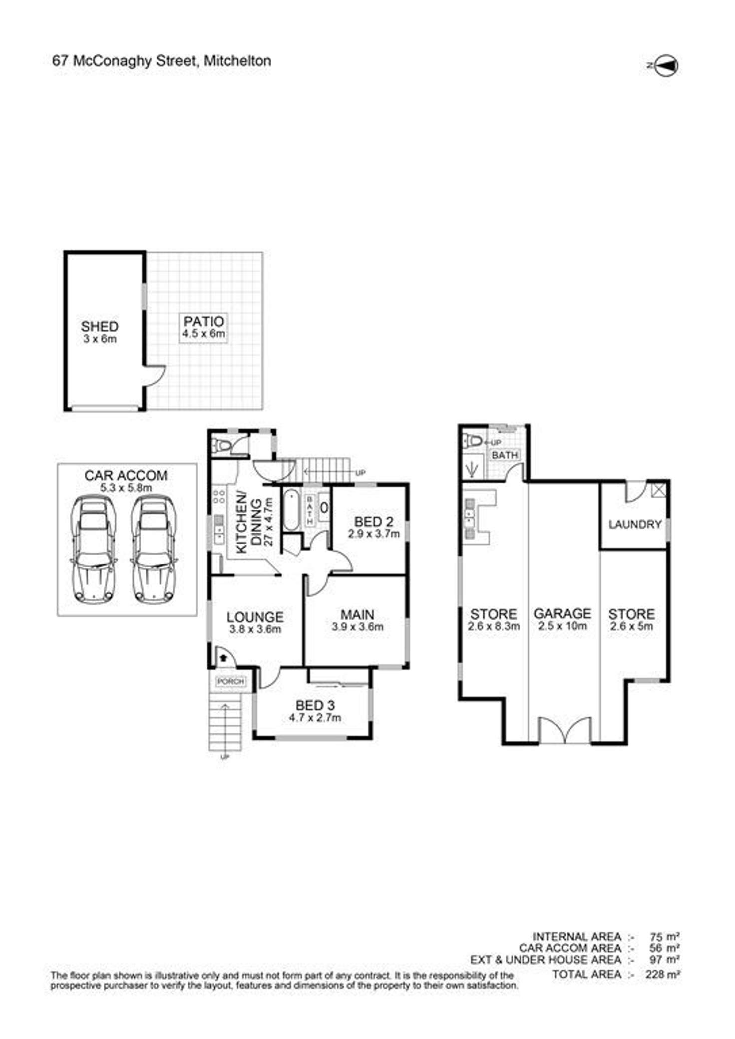 Floorplan of Homely house listing, 67 McConaghy Street, Mitchelton QLD 4053
