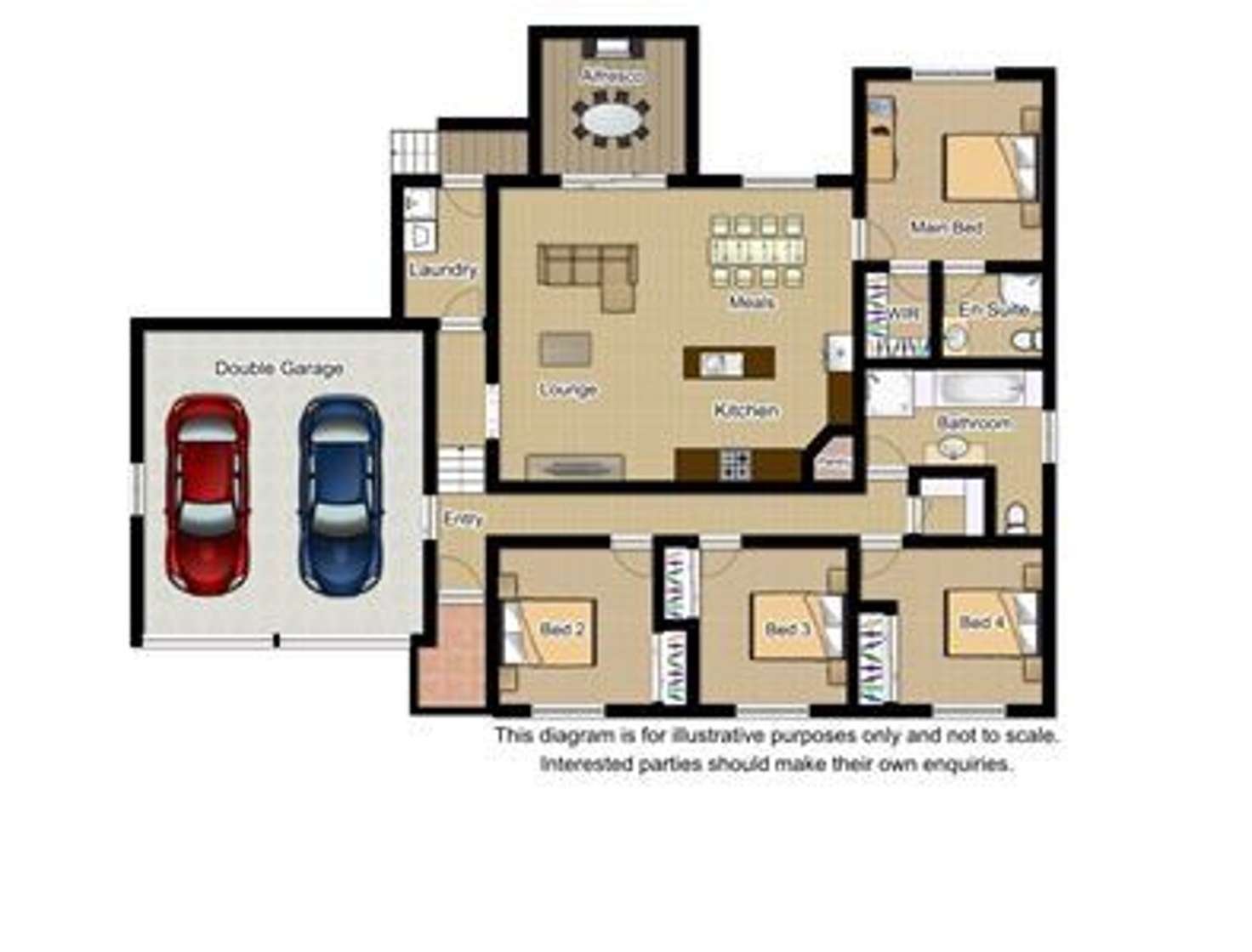 Floorplan of Homely house listing, 17 Marian Drive, Rosemeadow NSW 2560