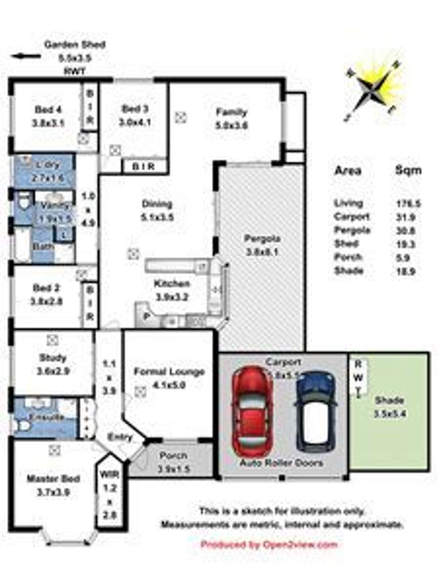 Floorplan of Homely house listing, 15 Angas Avenue, Evanston Park SA 5116