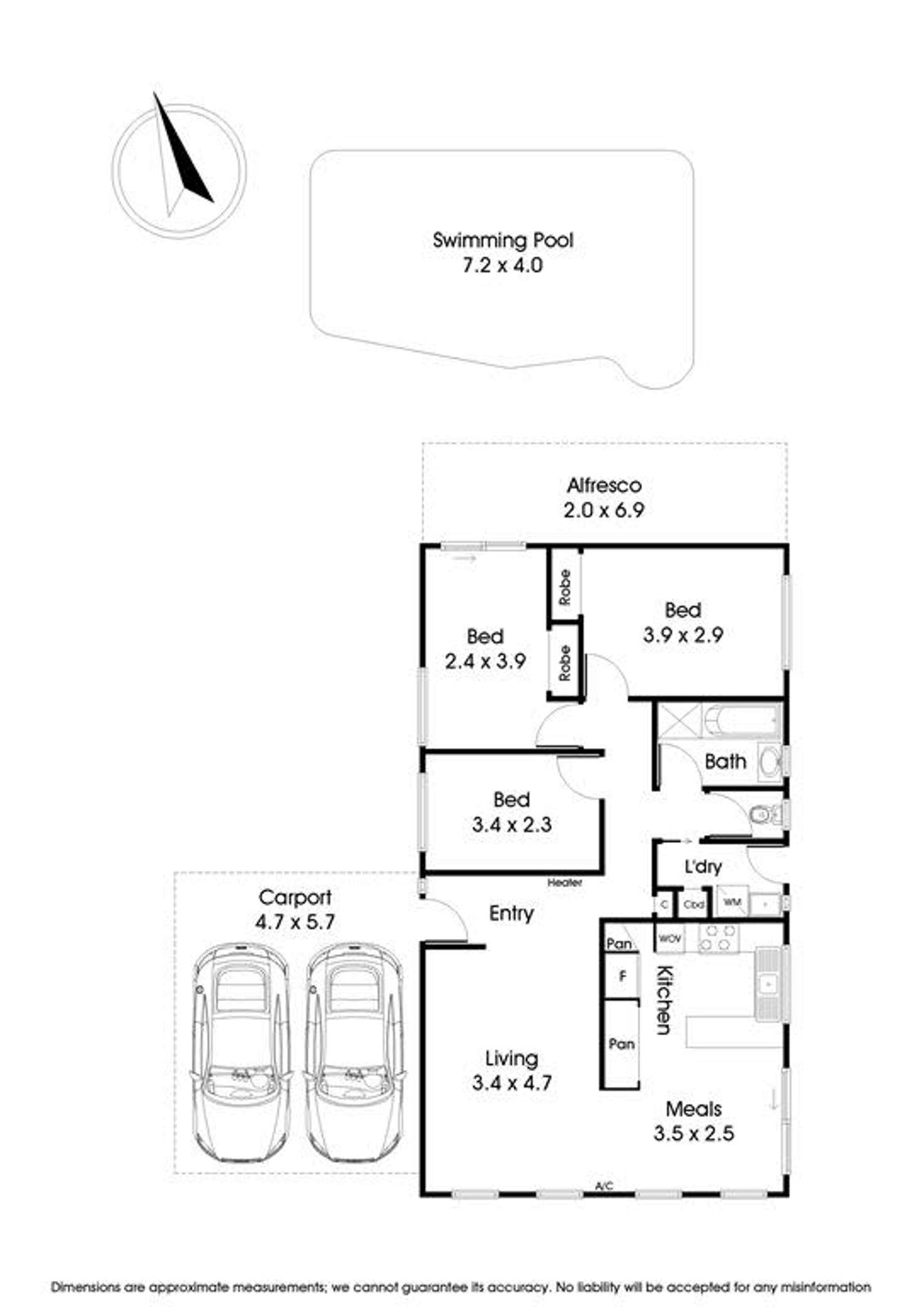 Floorplan of Homely house listing, 68 Harold Street, Wantirna VIC 3152