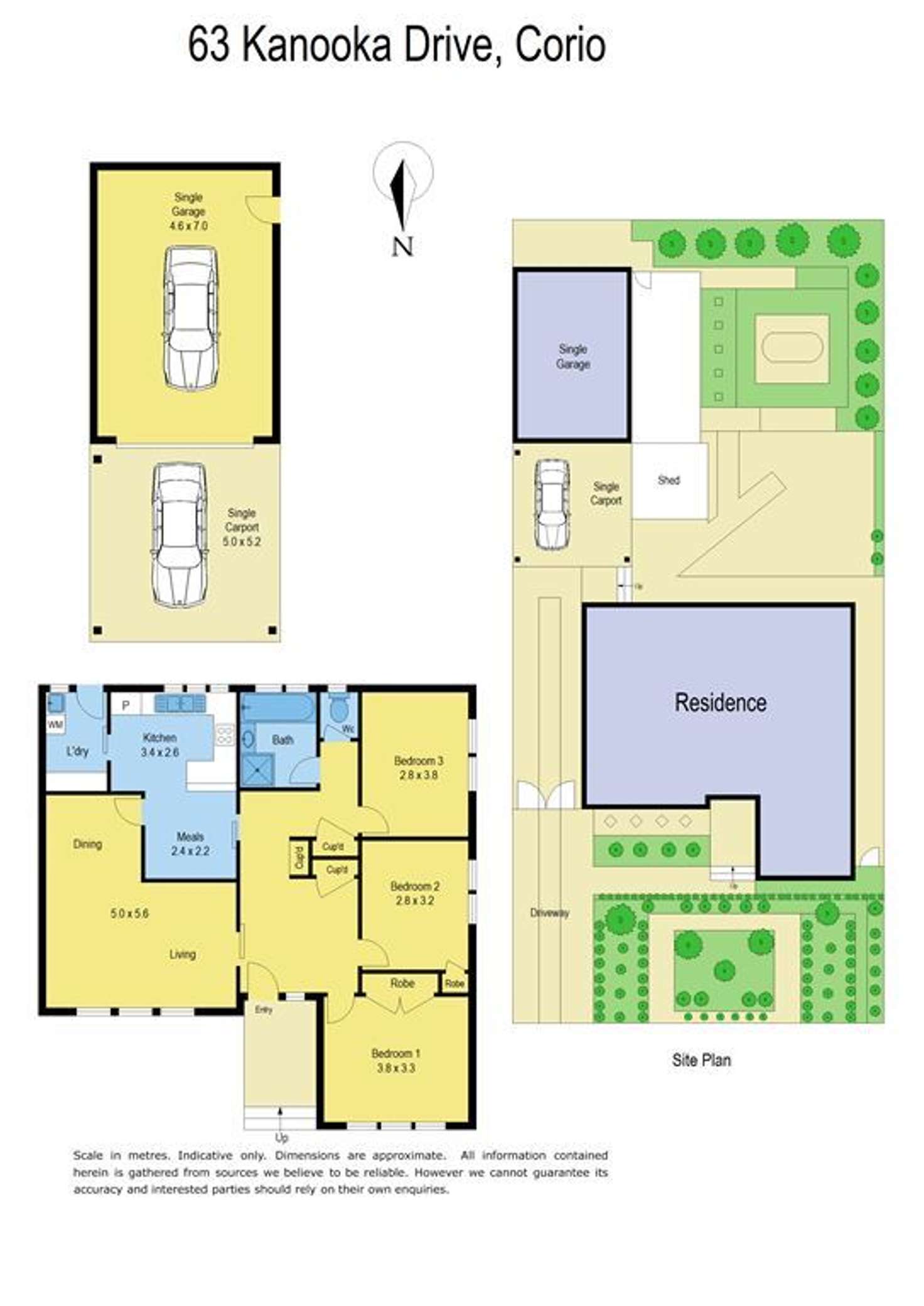 Floorplan of Homely house listing, 63 Kanooka Drive, Corio VIC 3214