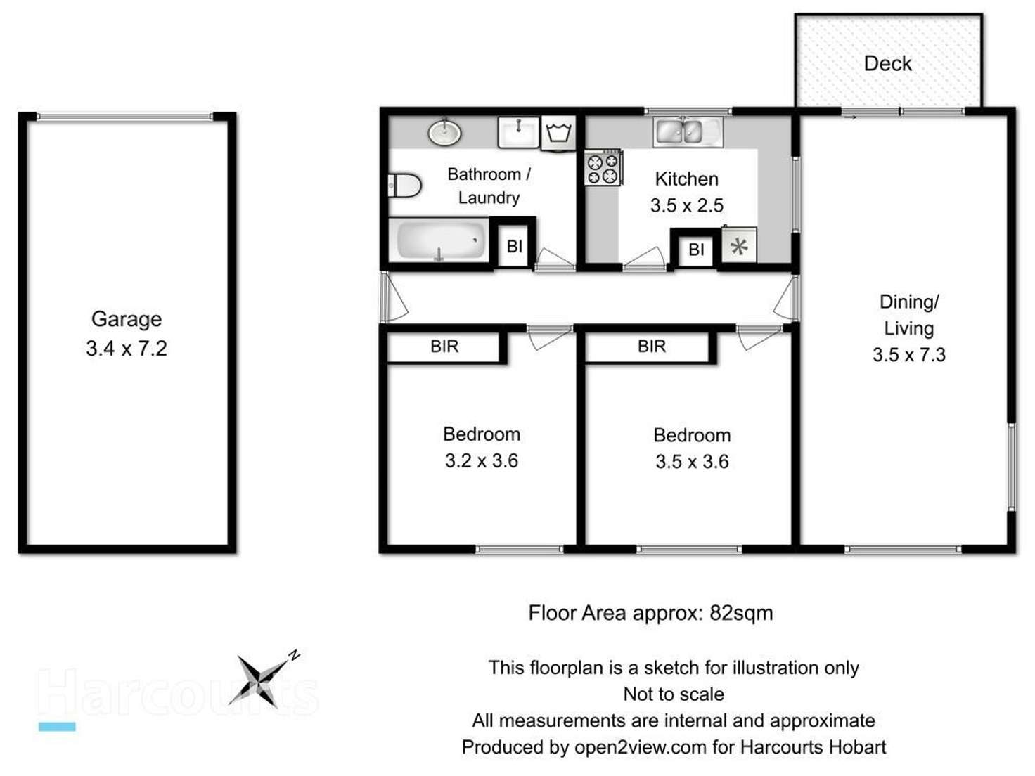 Floorplan of Homely unit listing, 17/9 Alma Street, Bellerive TAS 7018