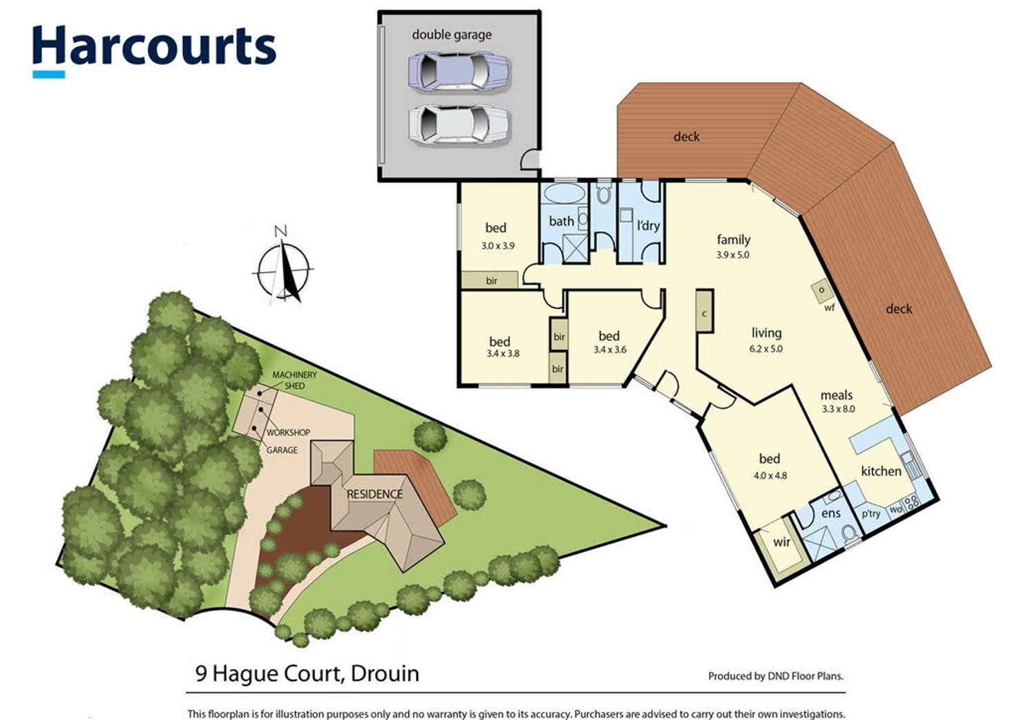 Floorplan of Homely house listing, 9 Hague Court, Drouin VIC 3818