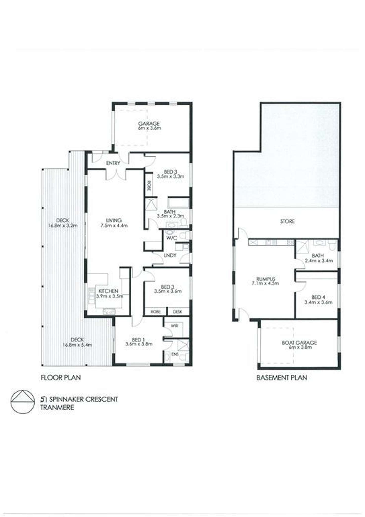 Floorplan of Homely house listing, 51 Spinnaker Crescent, Tranmere TAS 7018