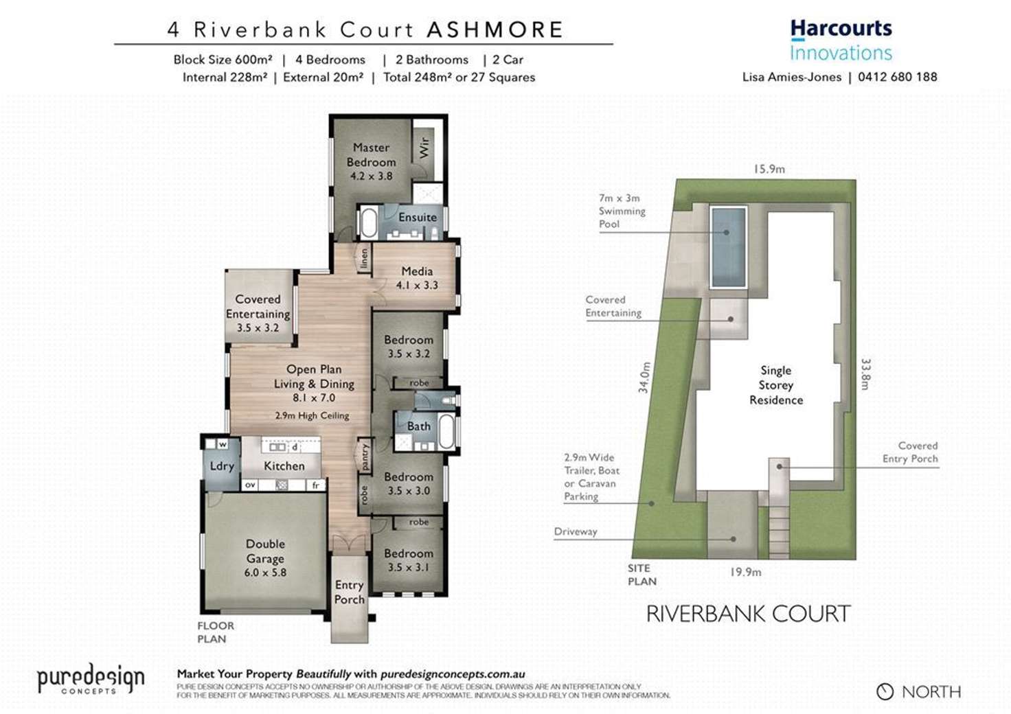 Floorplan of Homely house listing, 4 Riverbank Court, Ashmore QLD 4214
