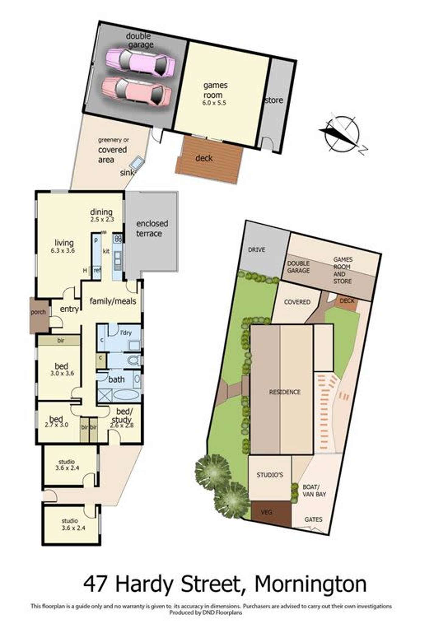 Floorplan of Homely house listing, 47 Hardy Street, Mornington VIC 3931