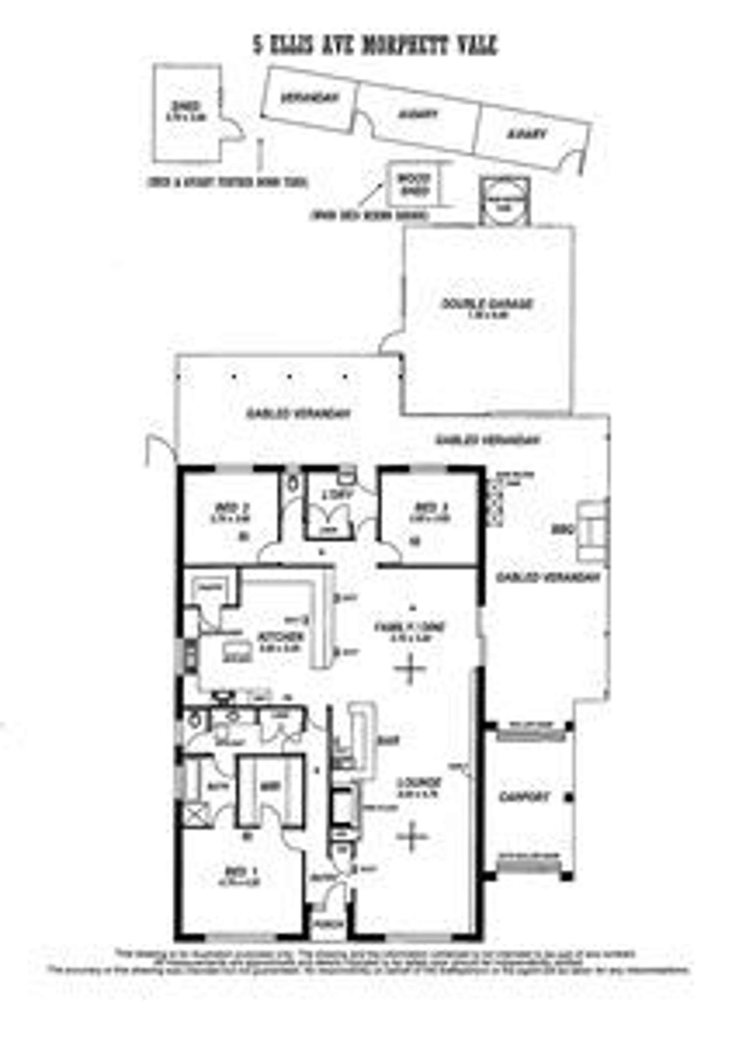 Floorplan of Homely house listing, 5 Ellis Avenue, Morphett Vale SA 5162