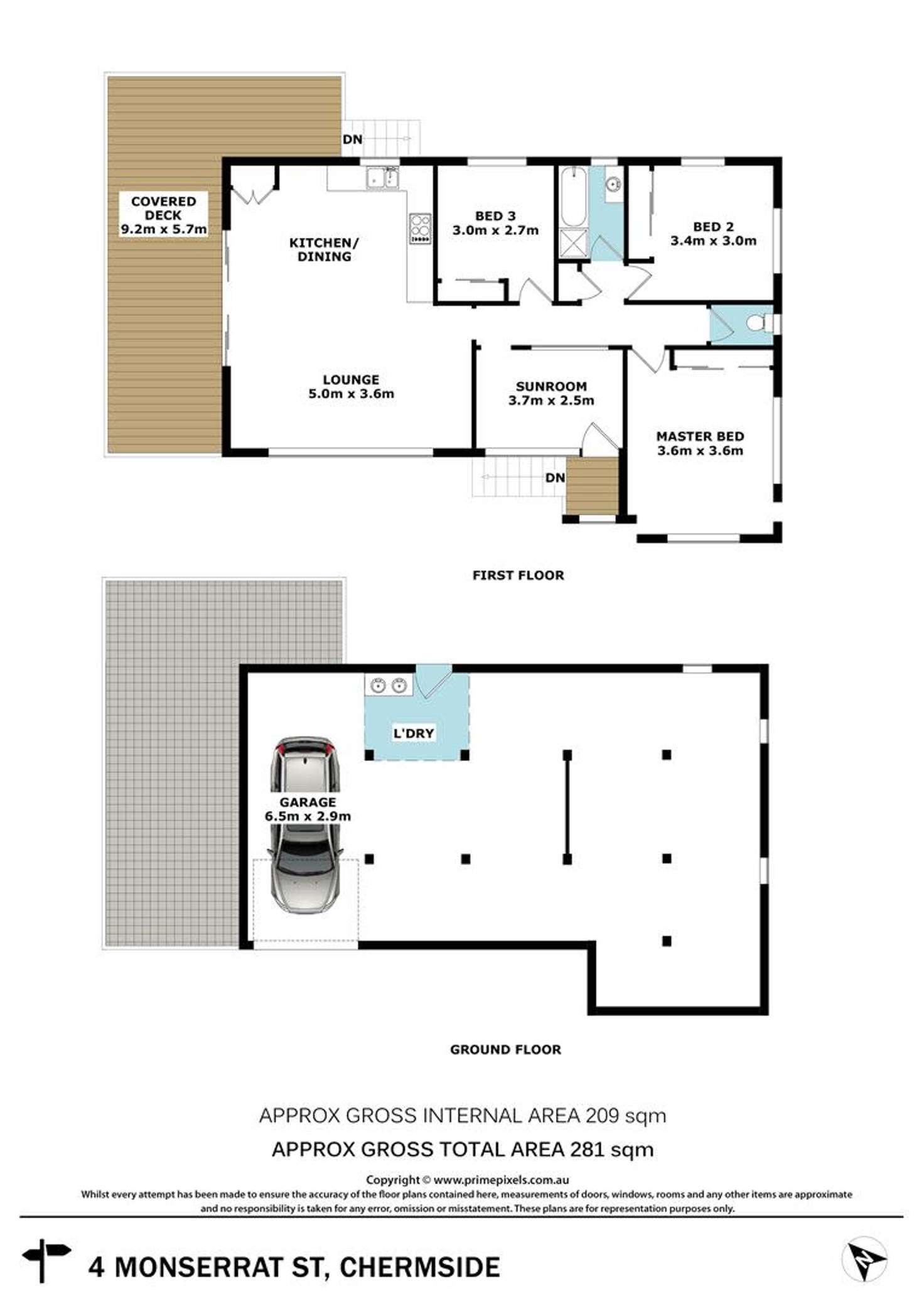 Floorplan of Homely house listing, 4 Monserrat Street, Chermside QLD 4032