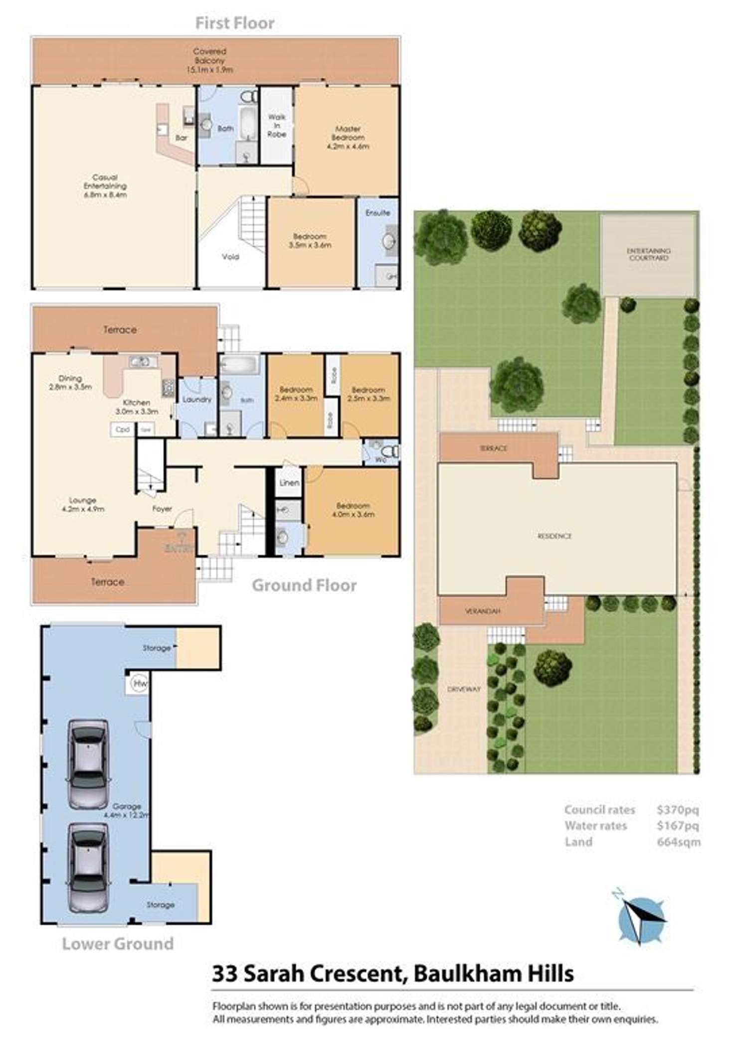 Floorplan of Homely house listing, 33 Sarah Crescent, Baulkham Hills NSW 2153