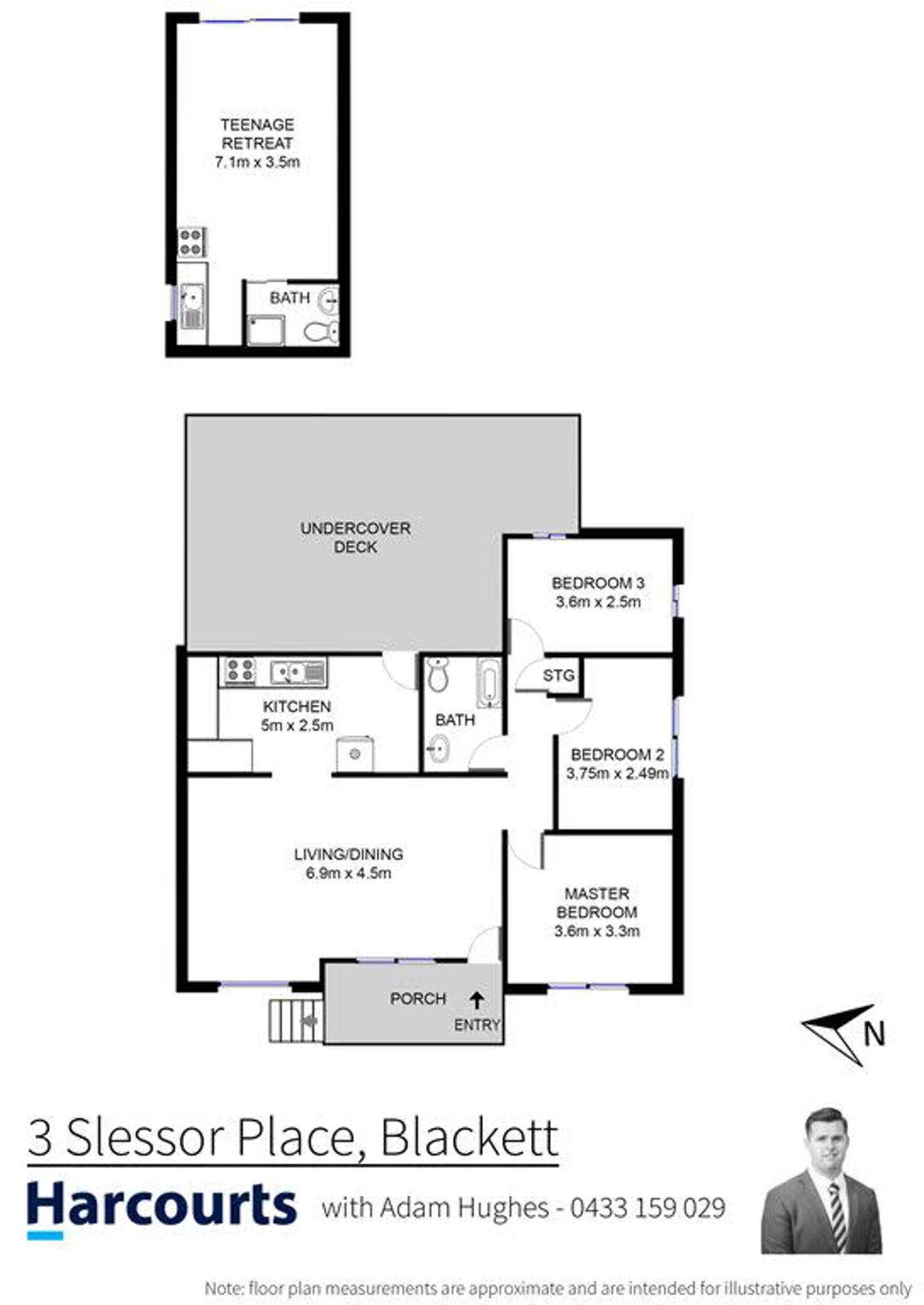 Floorplan of Homely house listing, 3 Slessor Place, Blackett NSW 2770