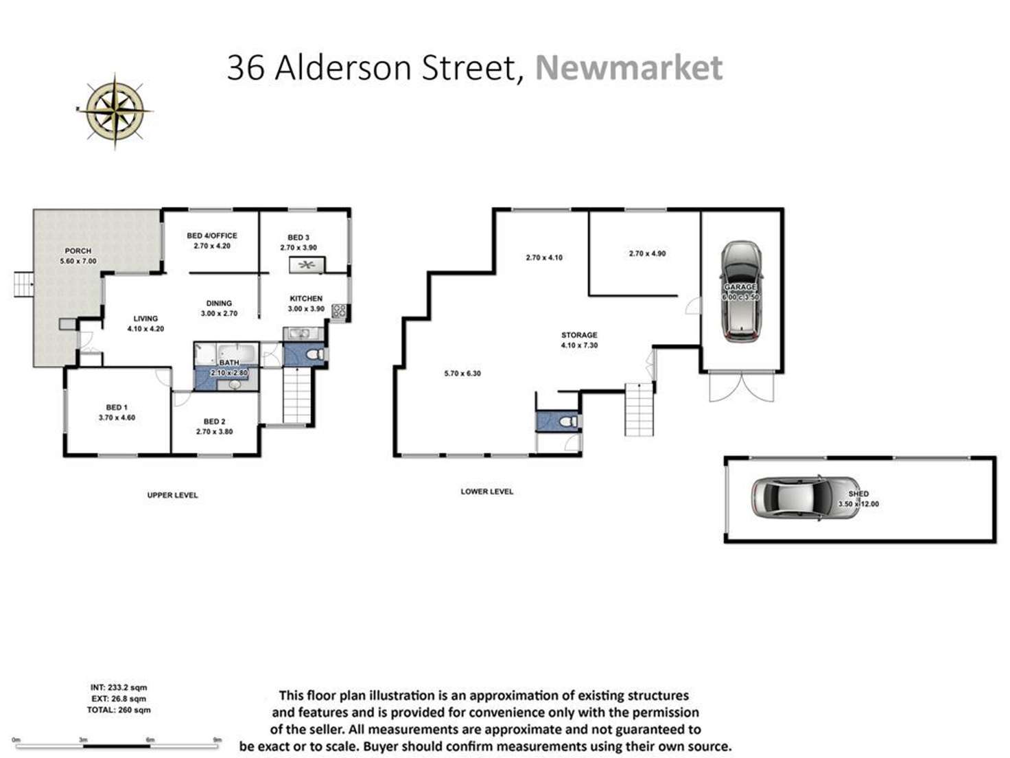 Floorplan of Homely house listing, 36 Alderson Street, Newmarket QLD 4051