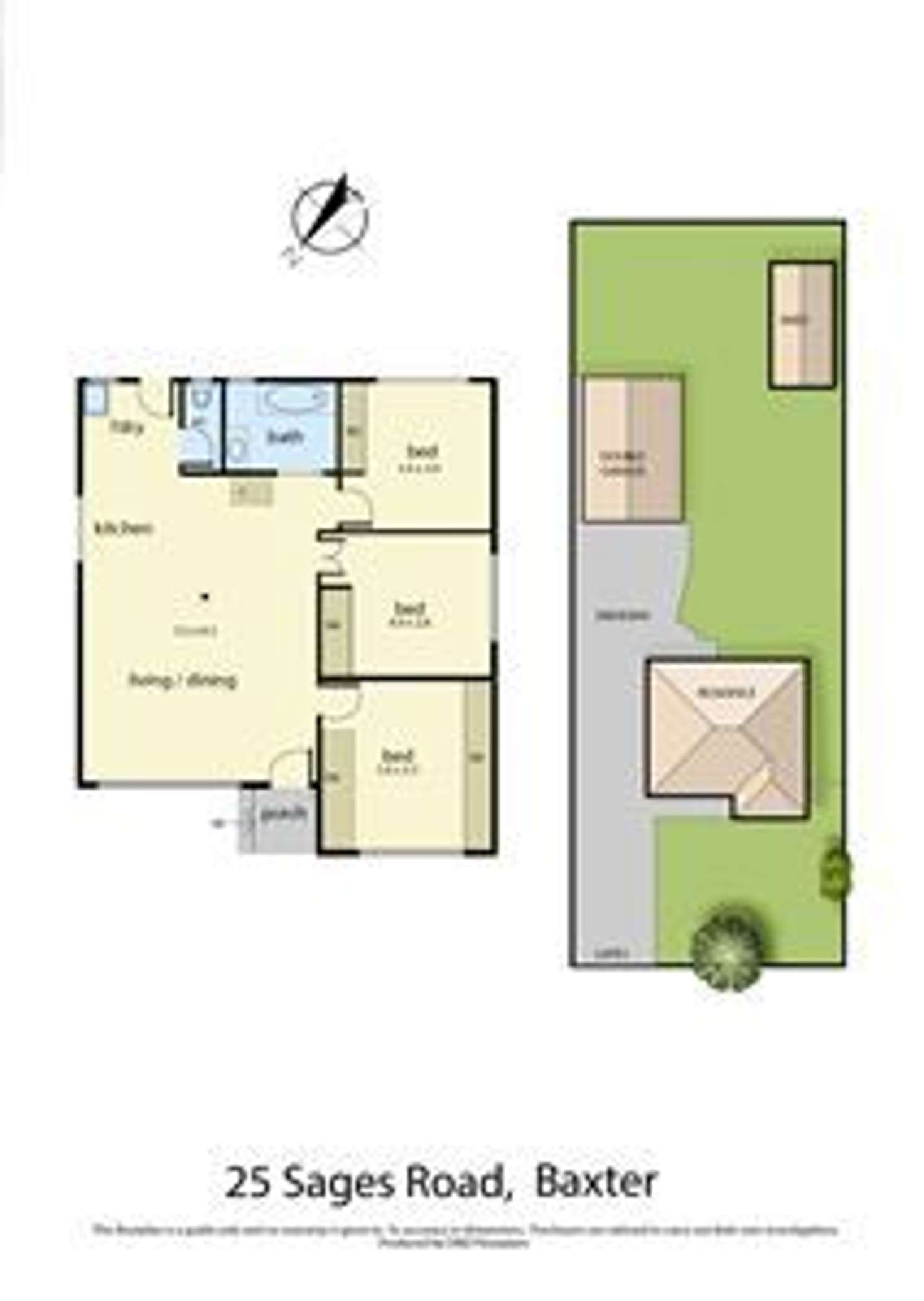 Floorplan of Homely house listing, 25 Sages Road, Baxter VIC 3911