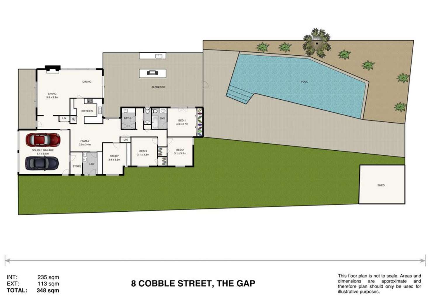 Floorplan of Homely house listing, 8 Cobble Street, The Gap QLD 4061