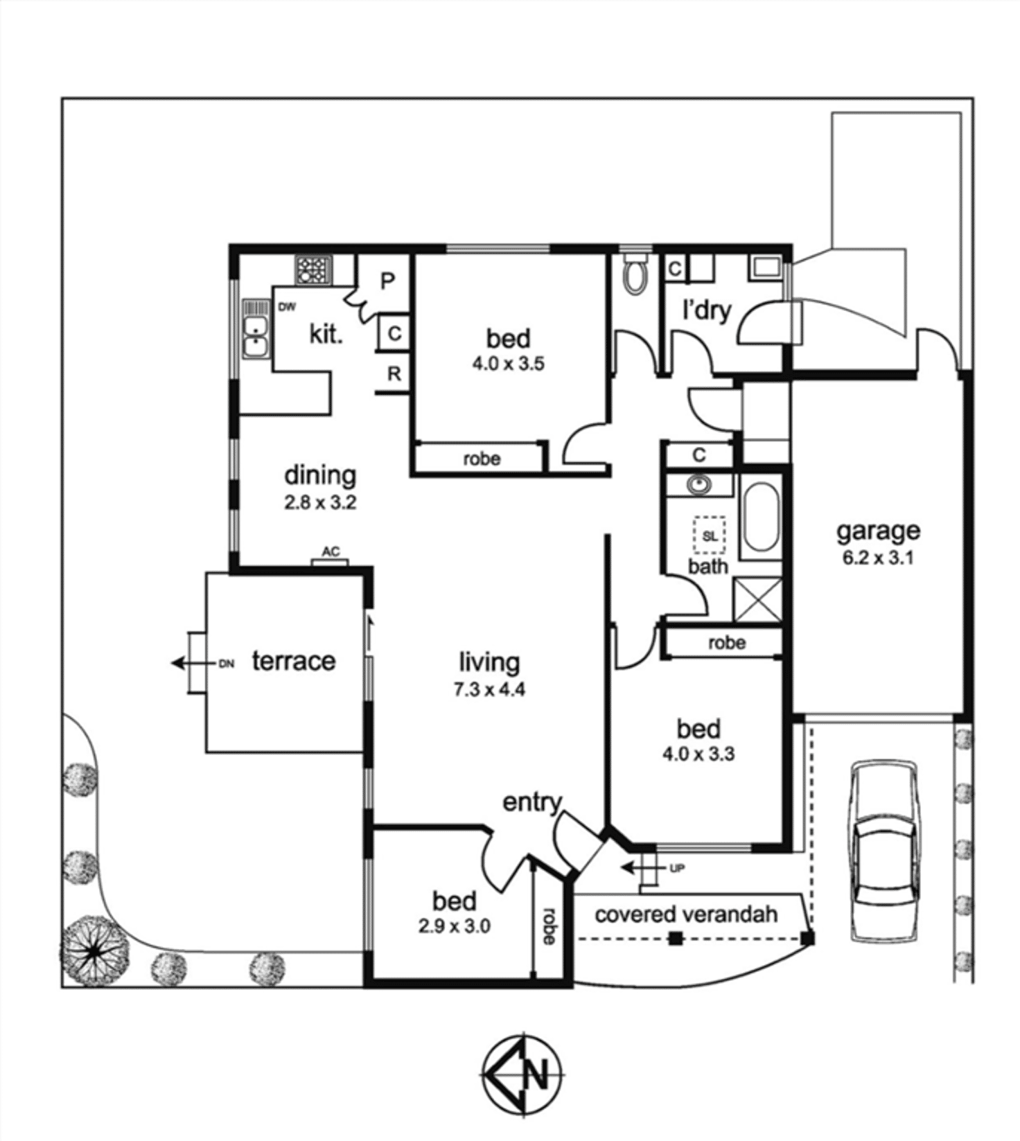 Floorplan of Homely unit listing, 2/46 Jaguar Drive, Clayton VIC 3168