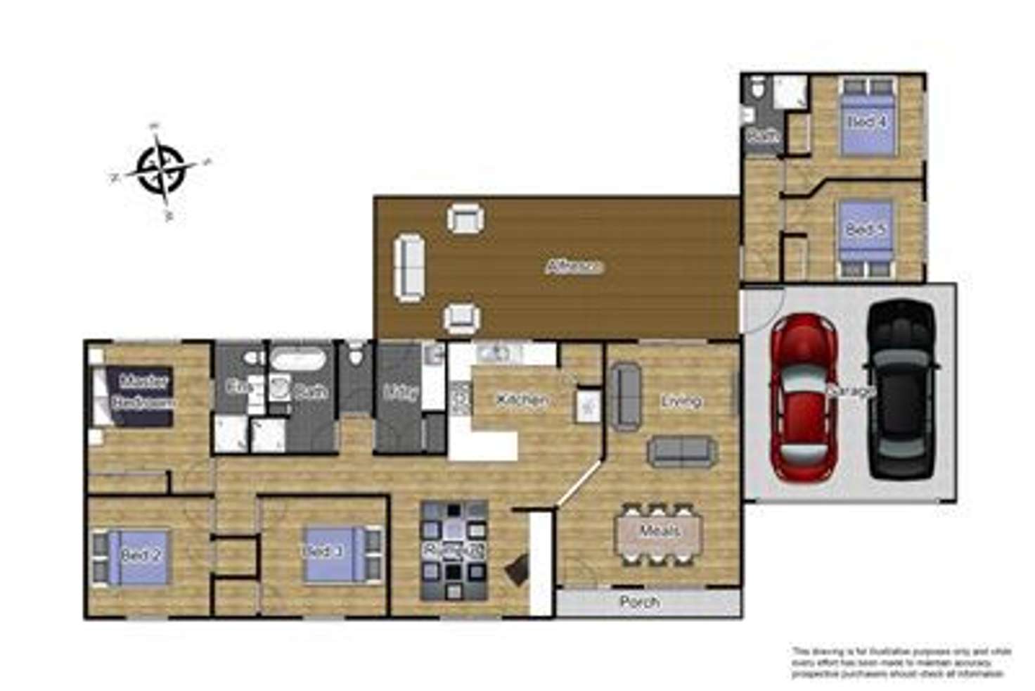 Floorplan of Homely house listing, 8 Porto Court, Cranbourne North VIC 3977