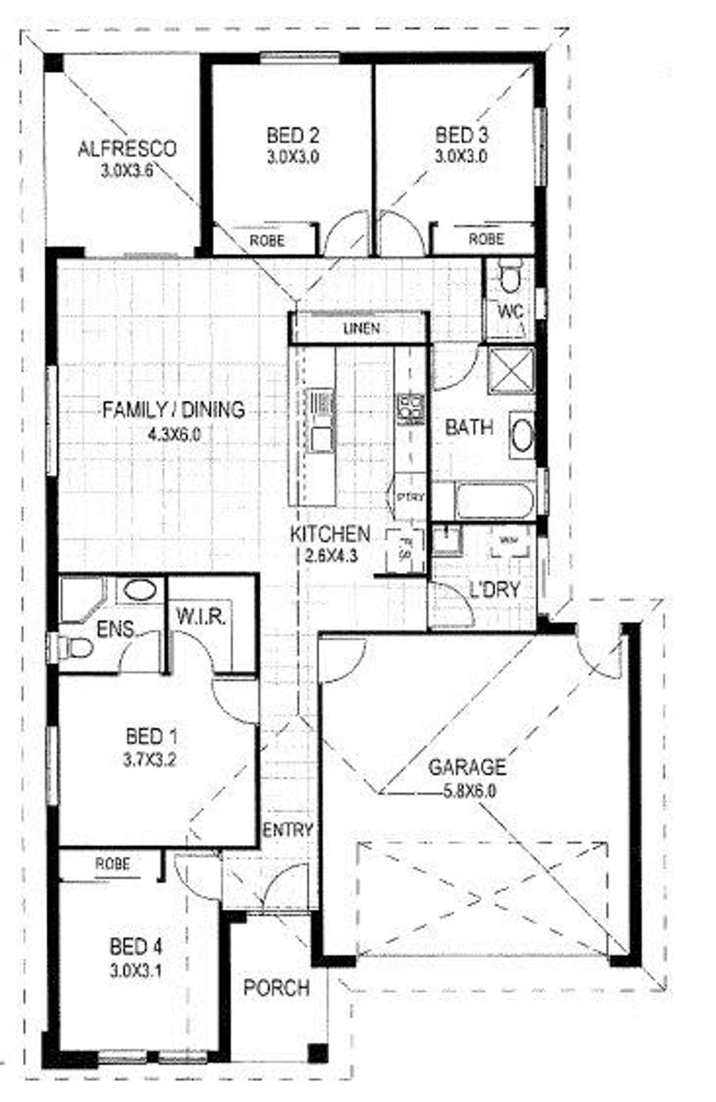 Floorplan of Homely house listing, 16 Hartley Crescent, North Lakes QLD 4509