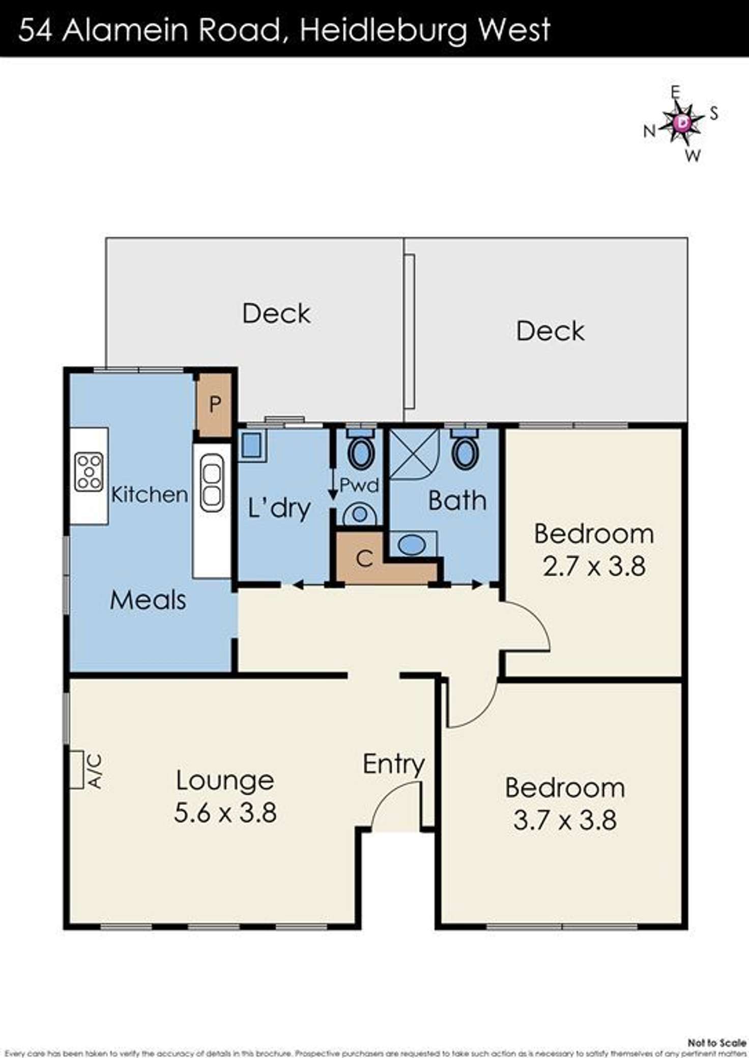 Floorplan of Homely house listing, 54 Alamein Road, Heidelberg West VIC 3081