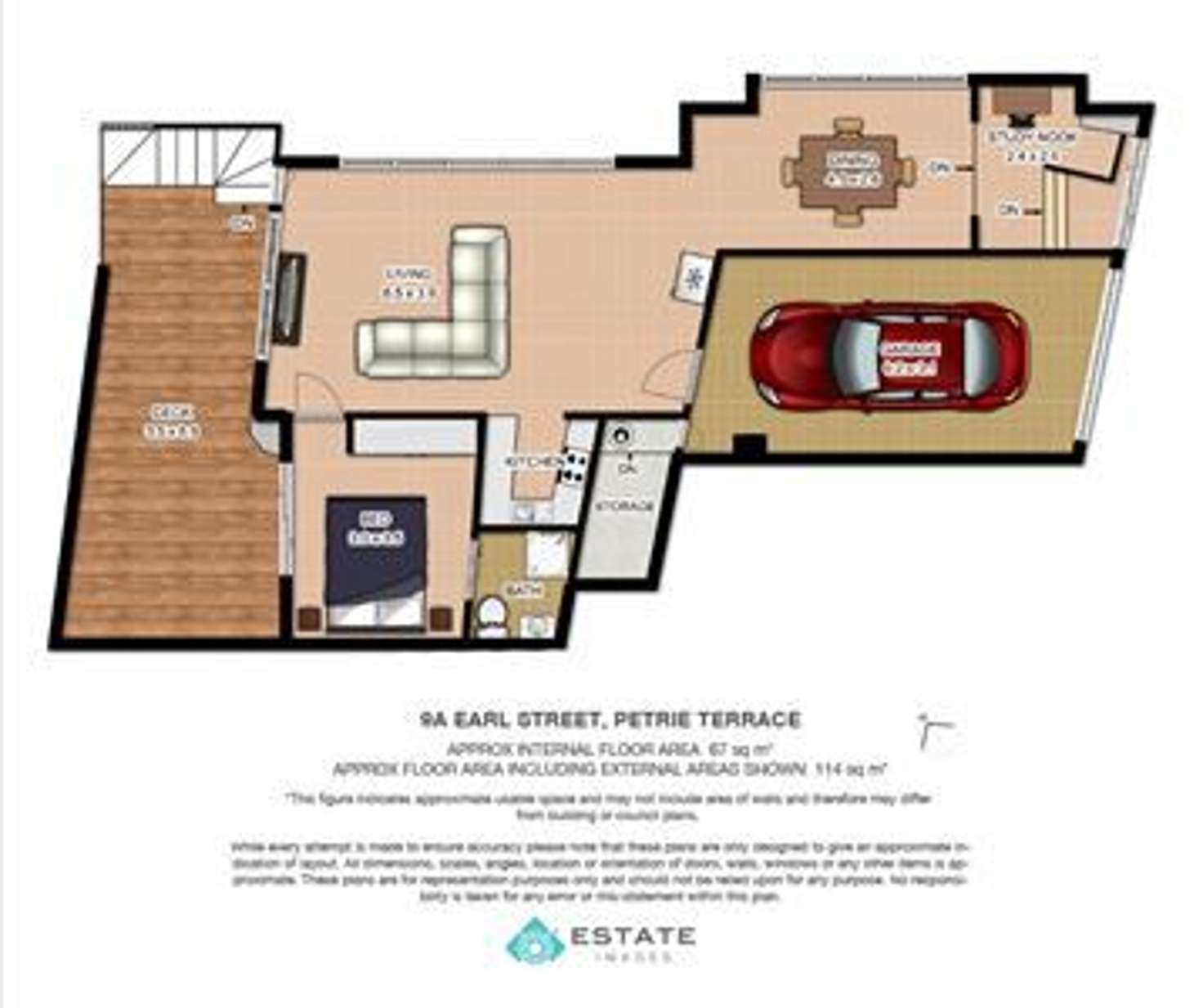 Floorplan of Homely house listing, 9 Earl Street, Petrie Terrace QLD 4000