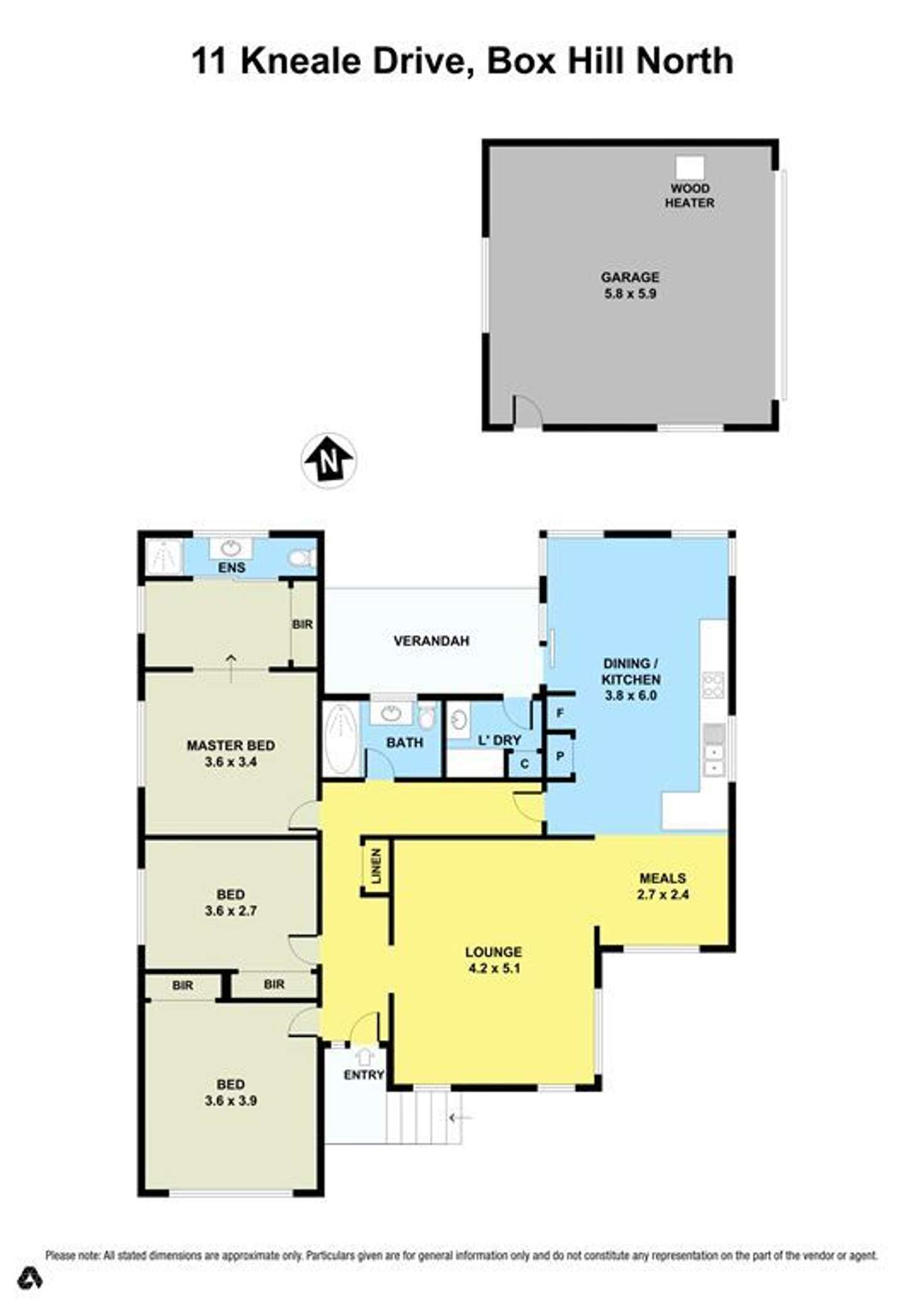 Floorplan of Homely house listing, 11 Kneale Drive, Box Hill North VIC 3129
