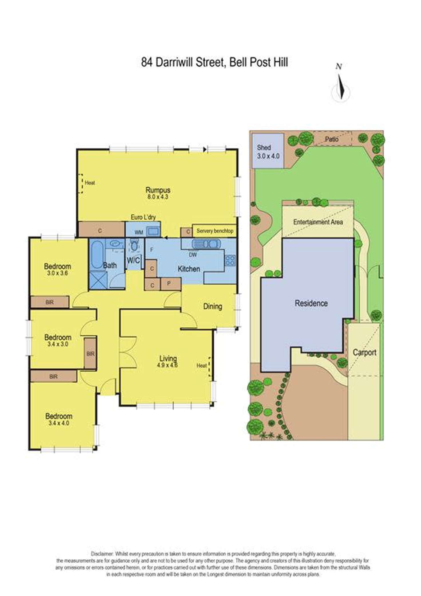 Floorplan of Homely house listing, 84 Darriwill Street, Bell Post Hill VIC 3215