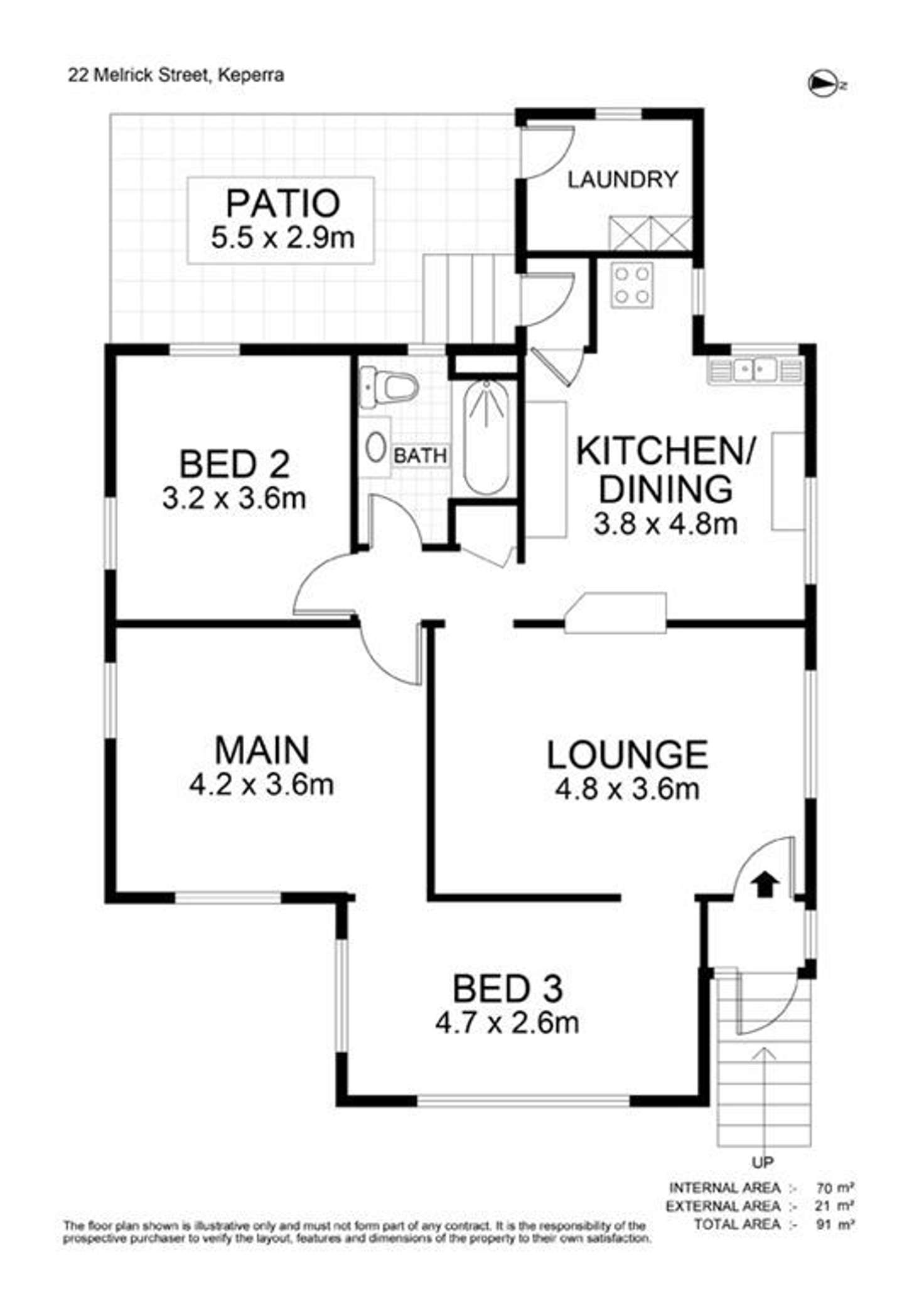 Floorplan of Homely house listing, 22 Melrick Street, Keperra QLD 4054