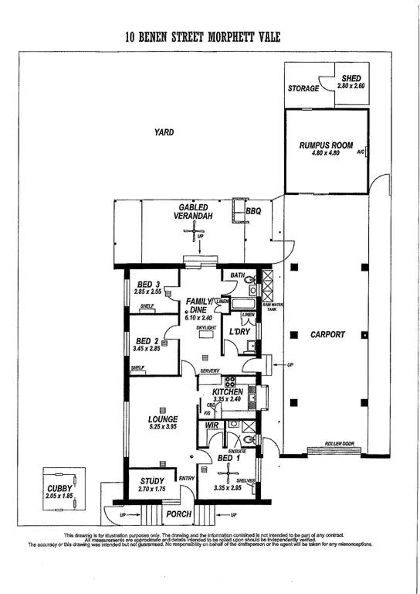 Floorplan of Homely house listing, 10 Benen Street, Morphett Vale SA 5162