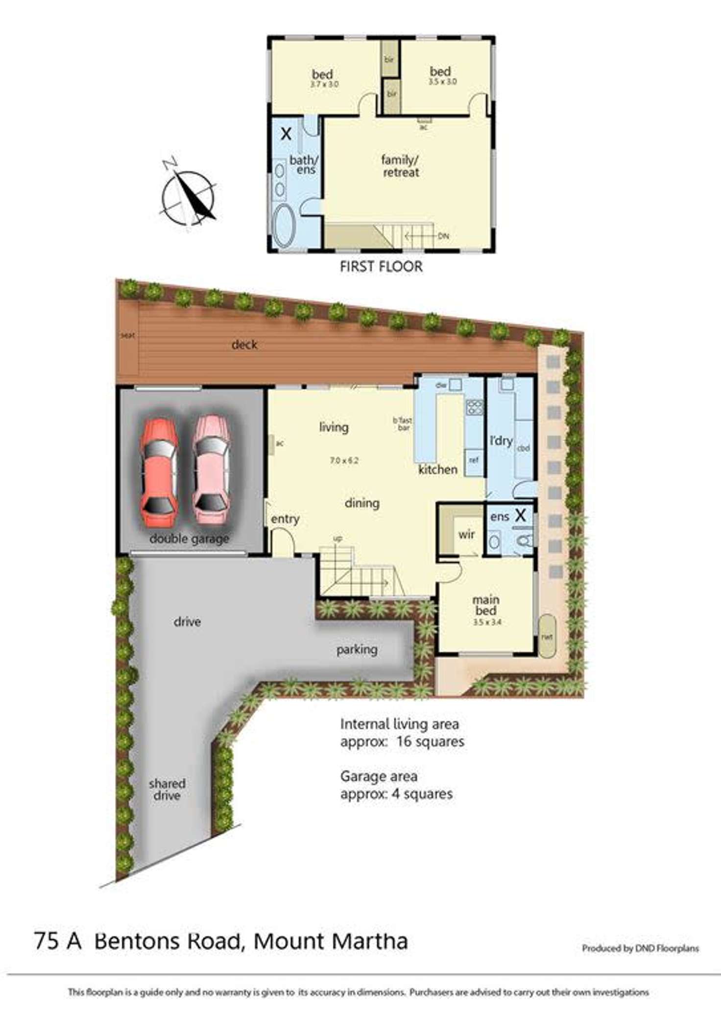 Floorplan of Homely house listing, 75a Bentons Road, Mornington VIC 3931