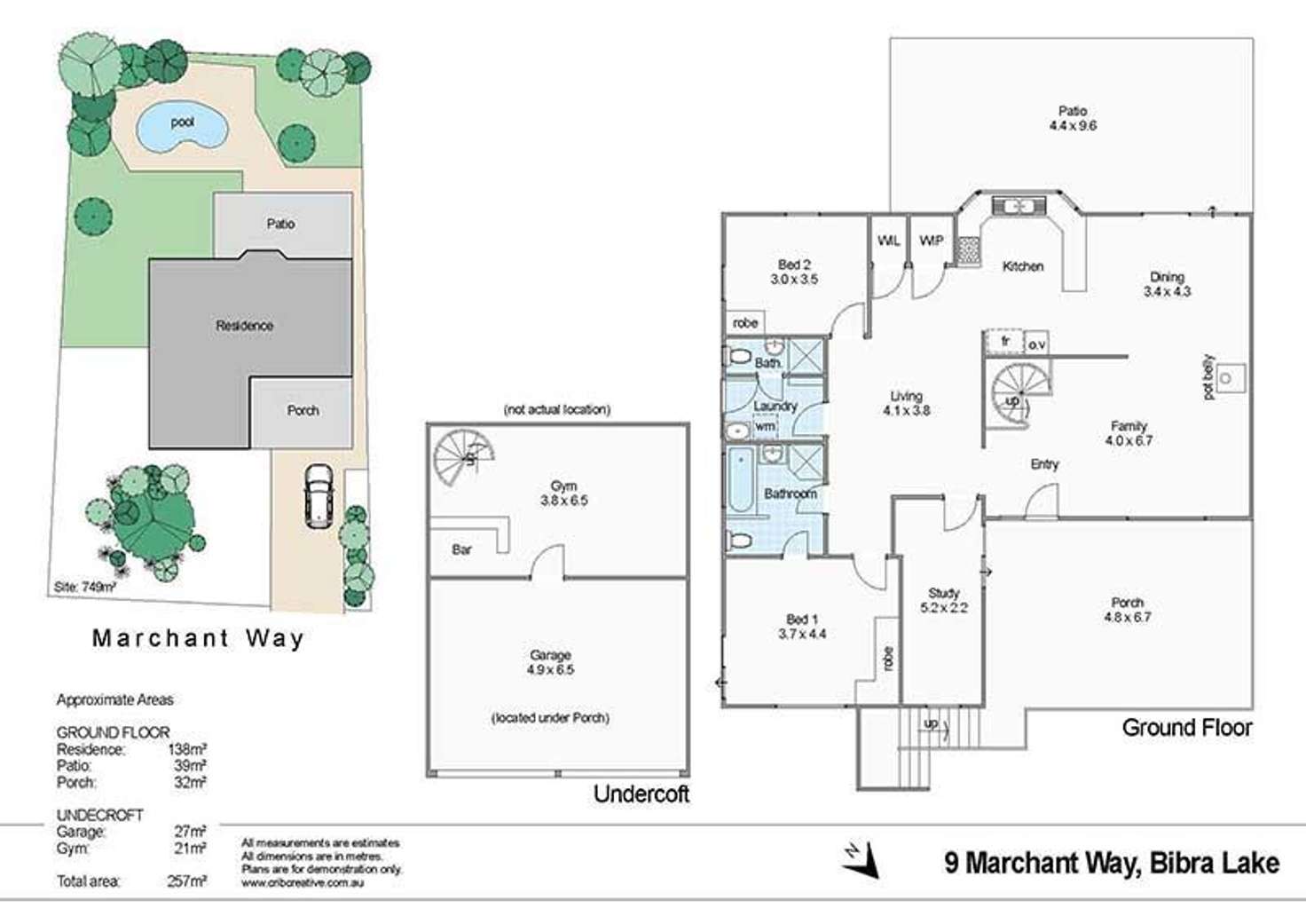 Floorplan of Homely house listing, 9 Marchant Drive, Bibra Lake WA 6163