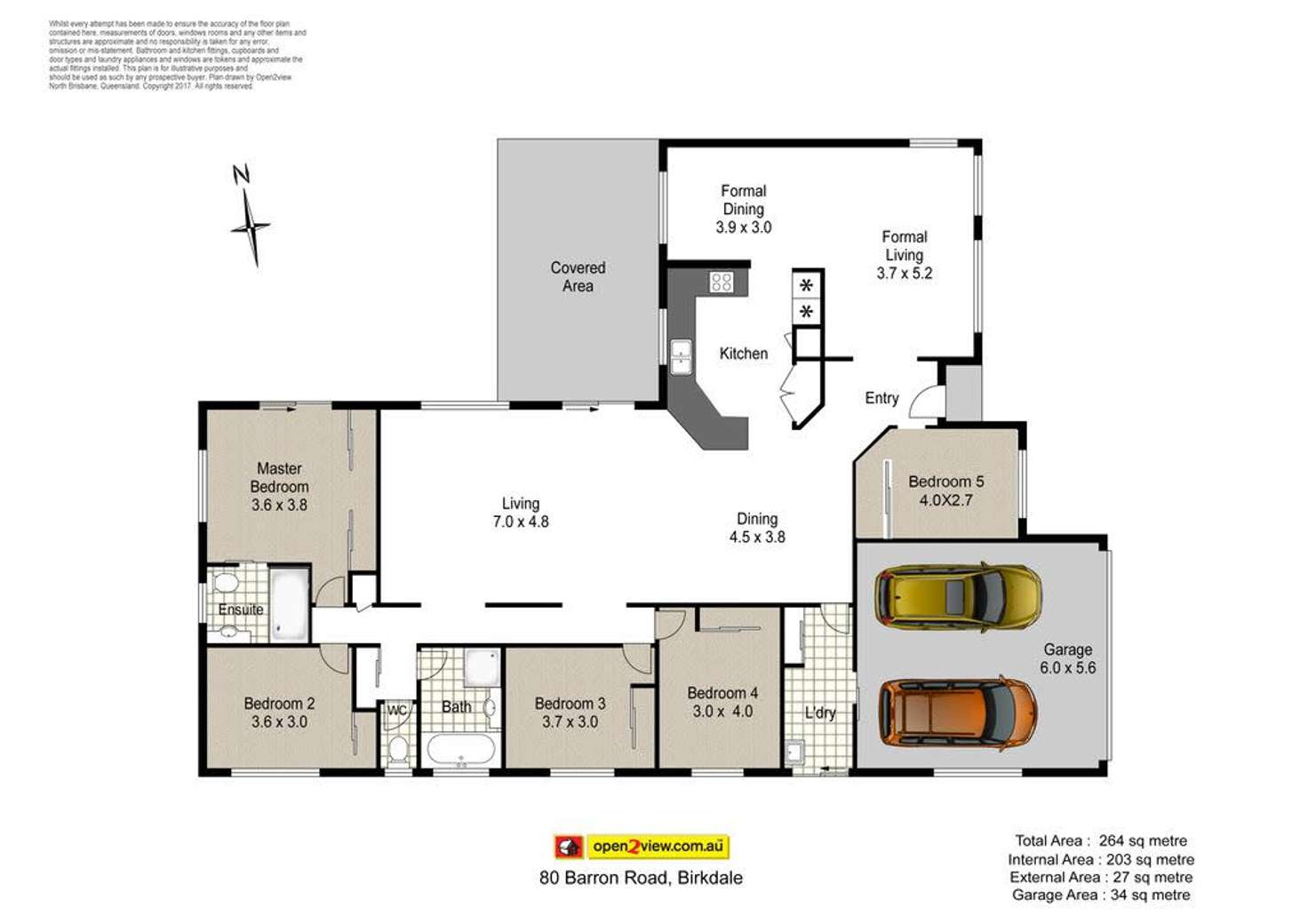 Floorplan of Homely house listing, 80 Barron Road, Birkdale QLD 4159