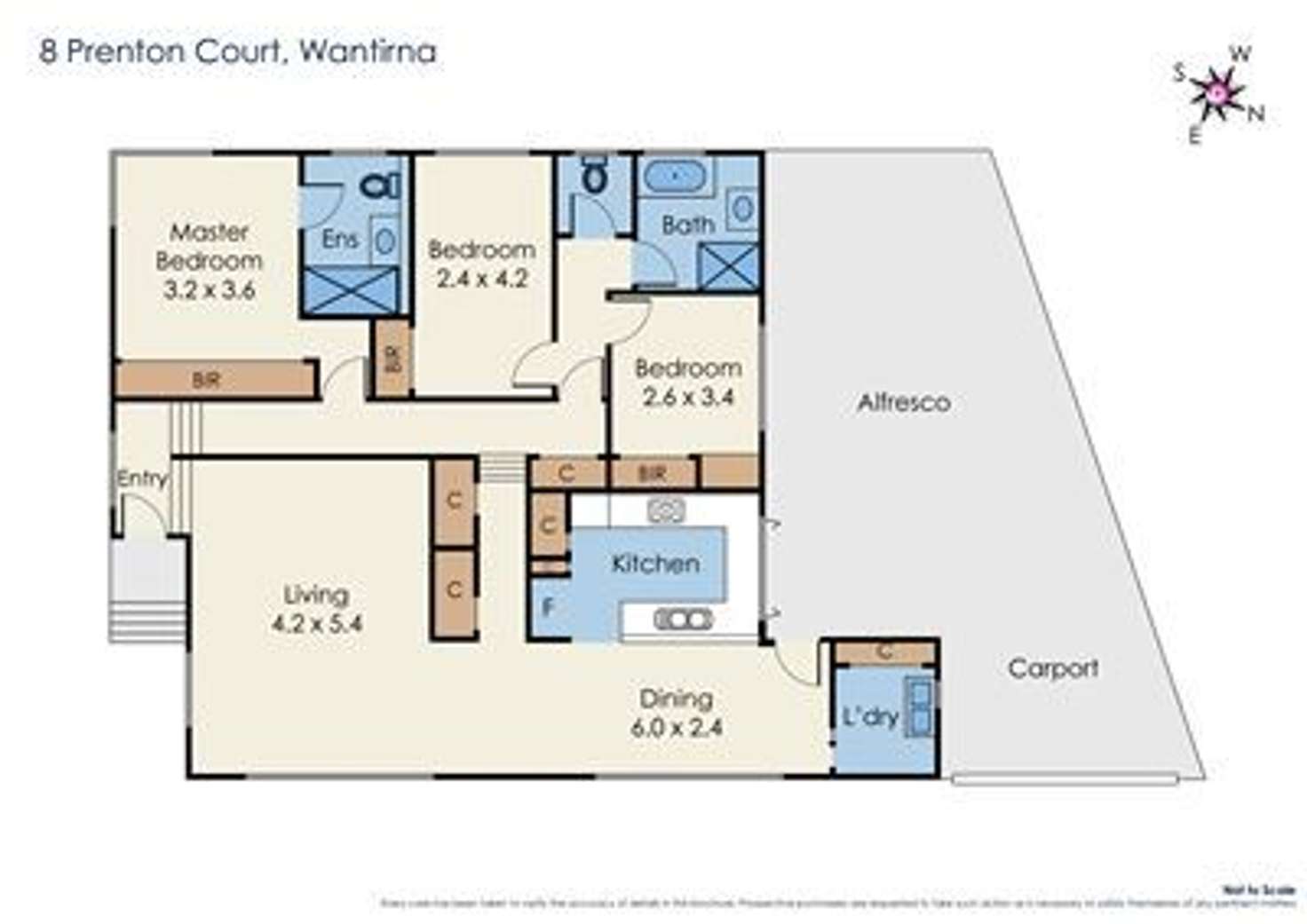 Floorplan of Homely house listing, 8 Prenton Court, Wantirna VIC 3152
