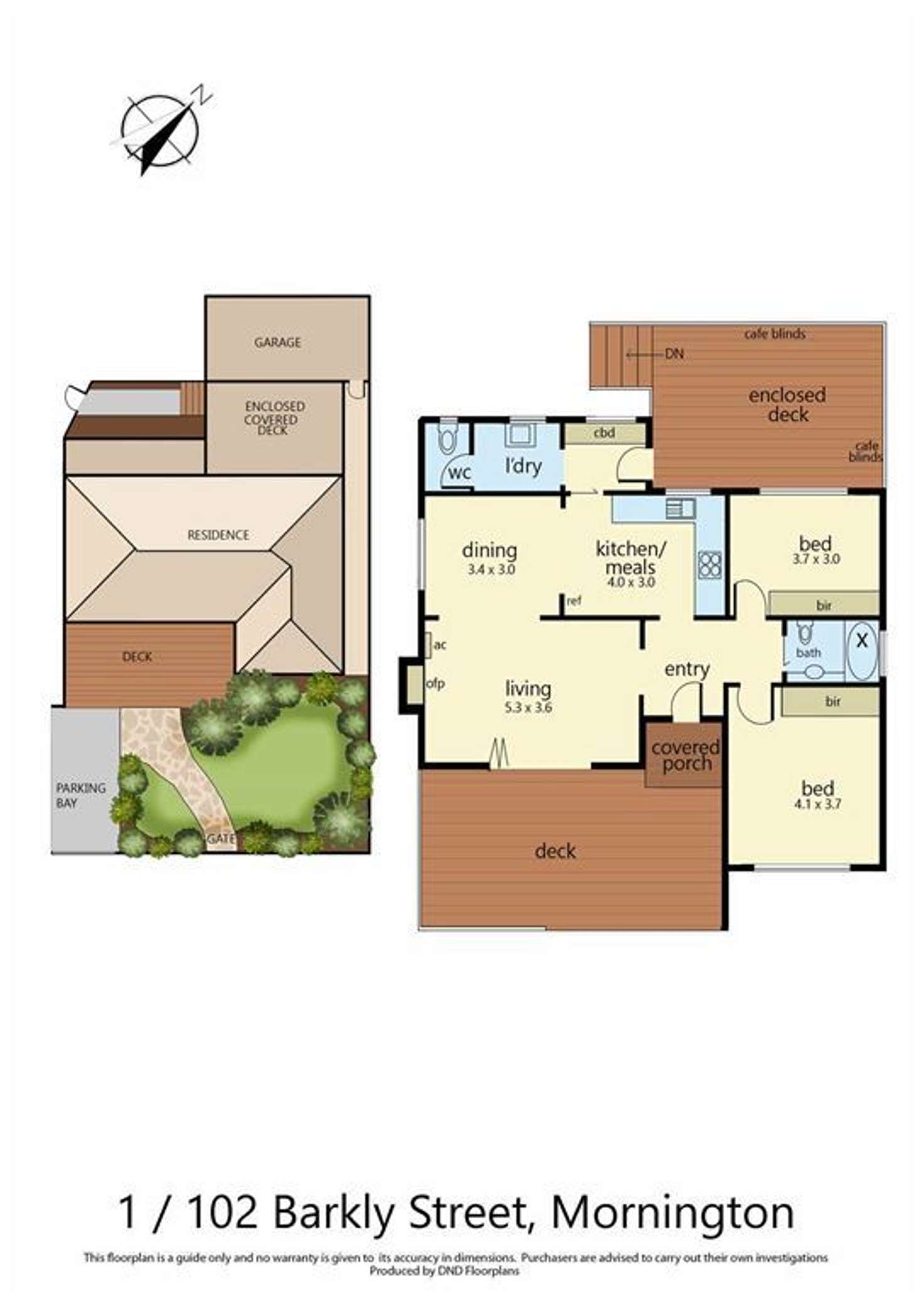 Floorplan of Homely unit listing, 1/102 Barkly Street, Mornington VIC 3931