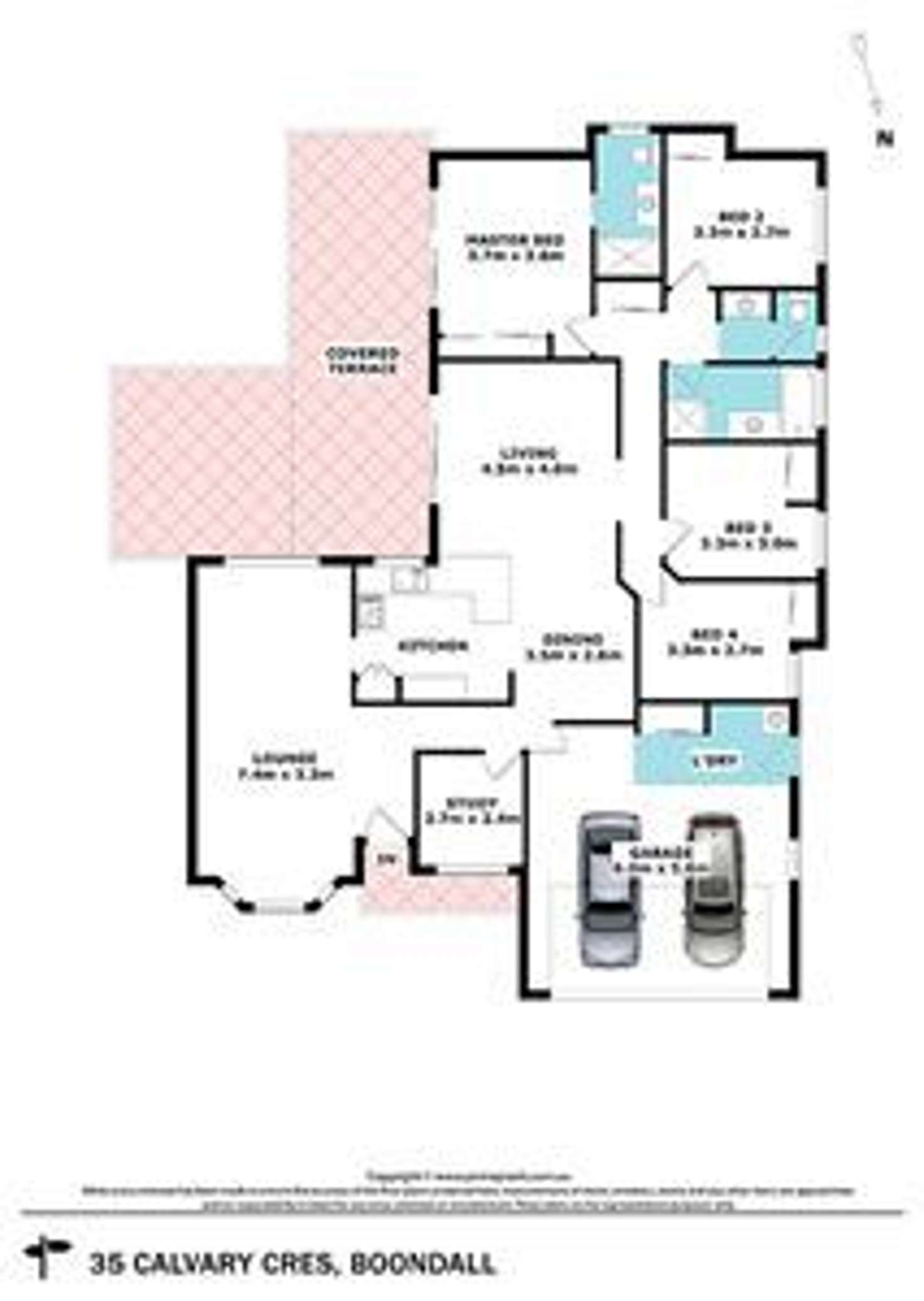 Floorplan of Homely house listing, 35 Calvary Crescent, Boondall QLD 4034