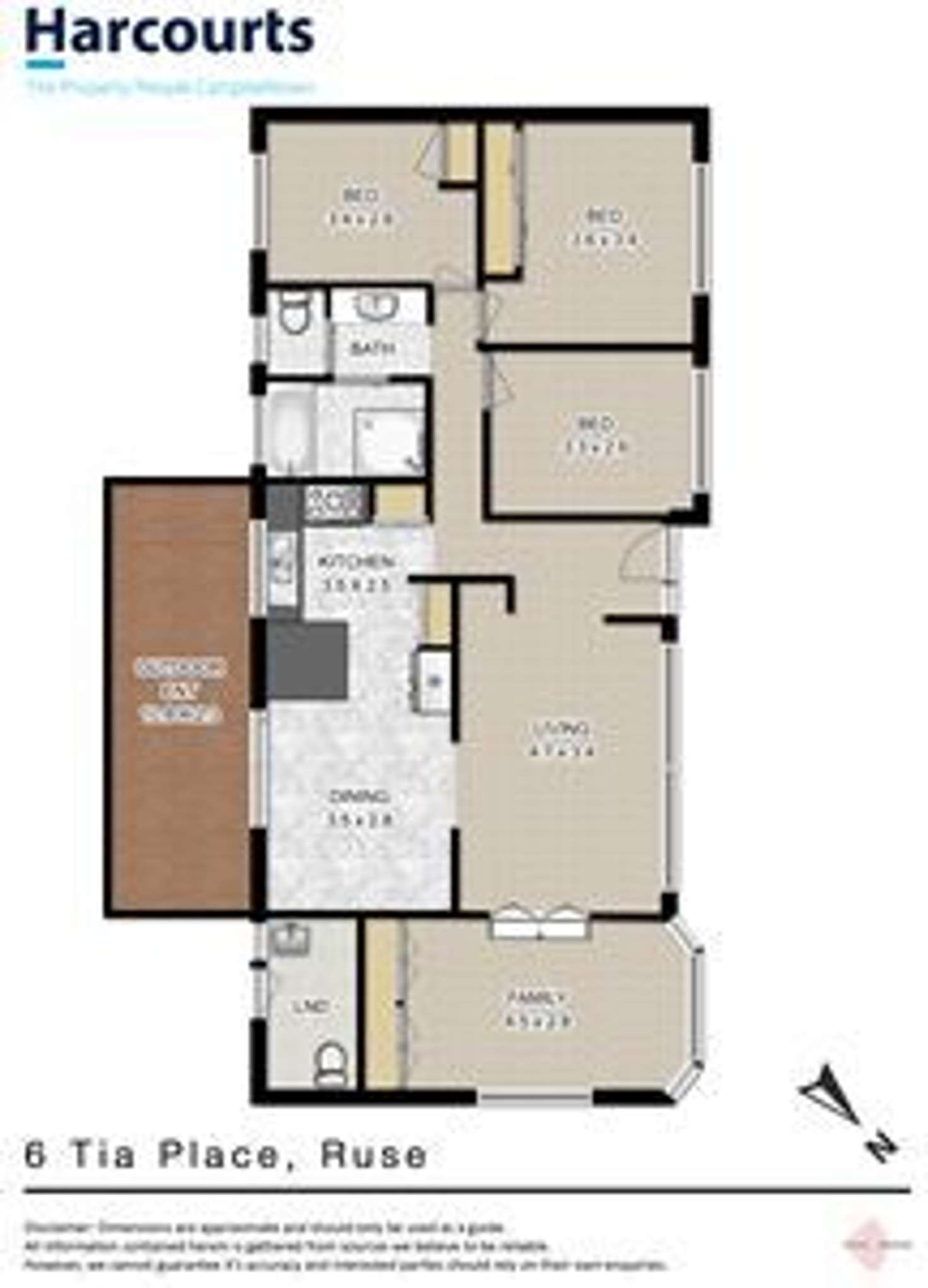 Floorplan of Homely house listing, 6 Tia Place, Ruse NSW 2560