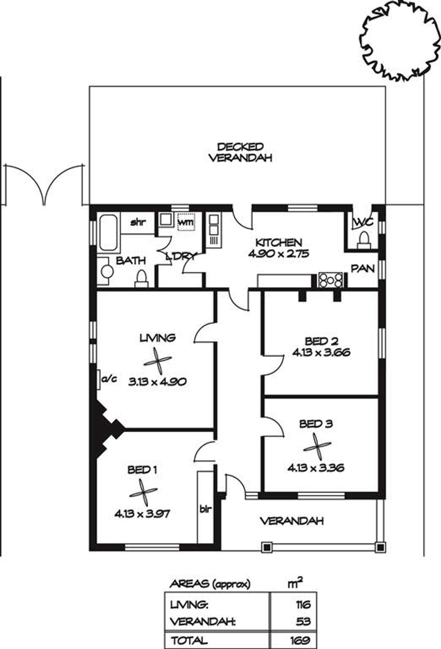 Floorplan of Homely house listing, 59 Coburg Road, Alberton SA 5014