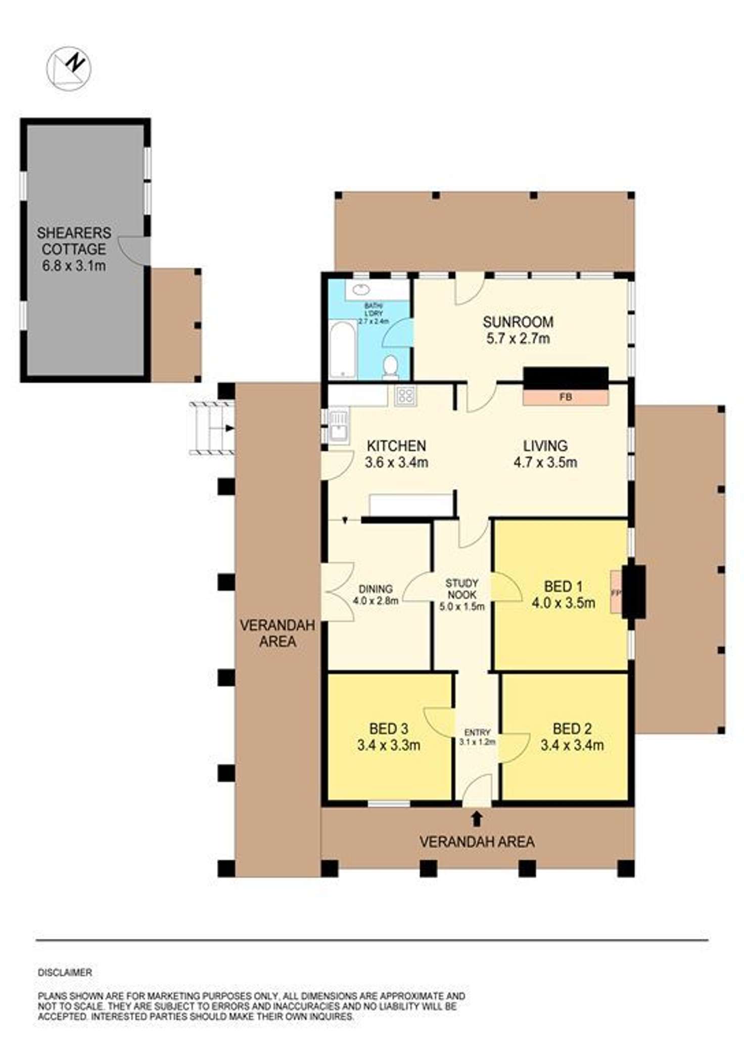Floorplan of Homely acreageSemiRural listing, 4140 Creswick - Newstead Road, Allendale VIC 3364