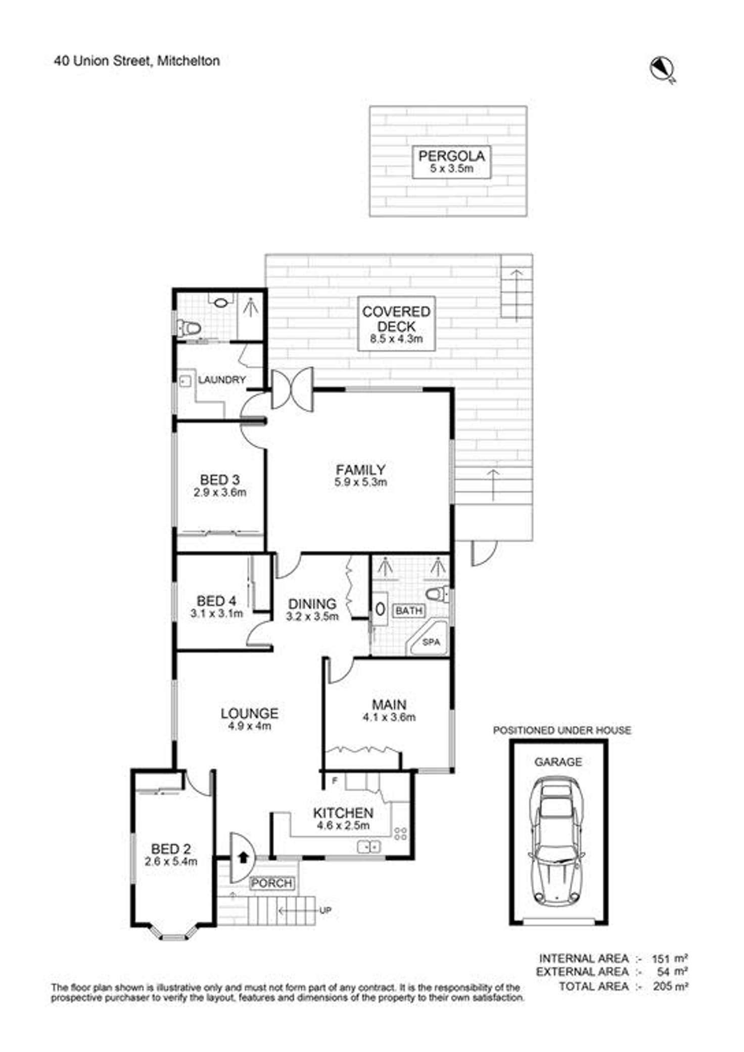 Floorplan of Homely house listing, 40 Union Street, Mitchelton QLD 4053