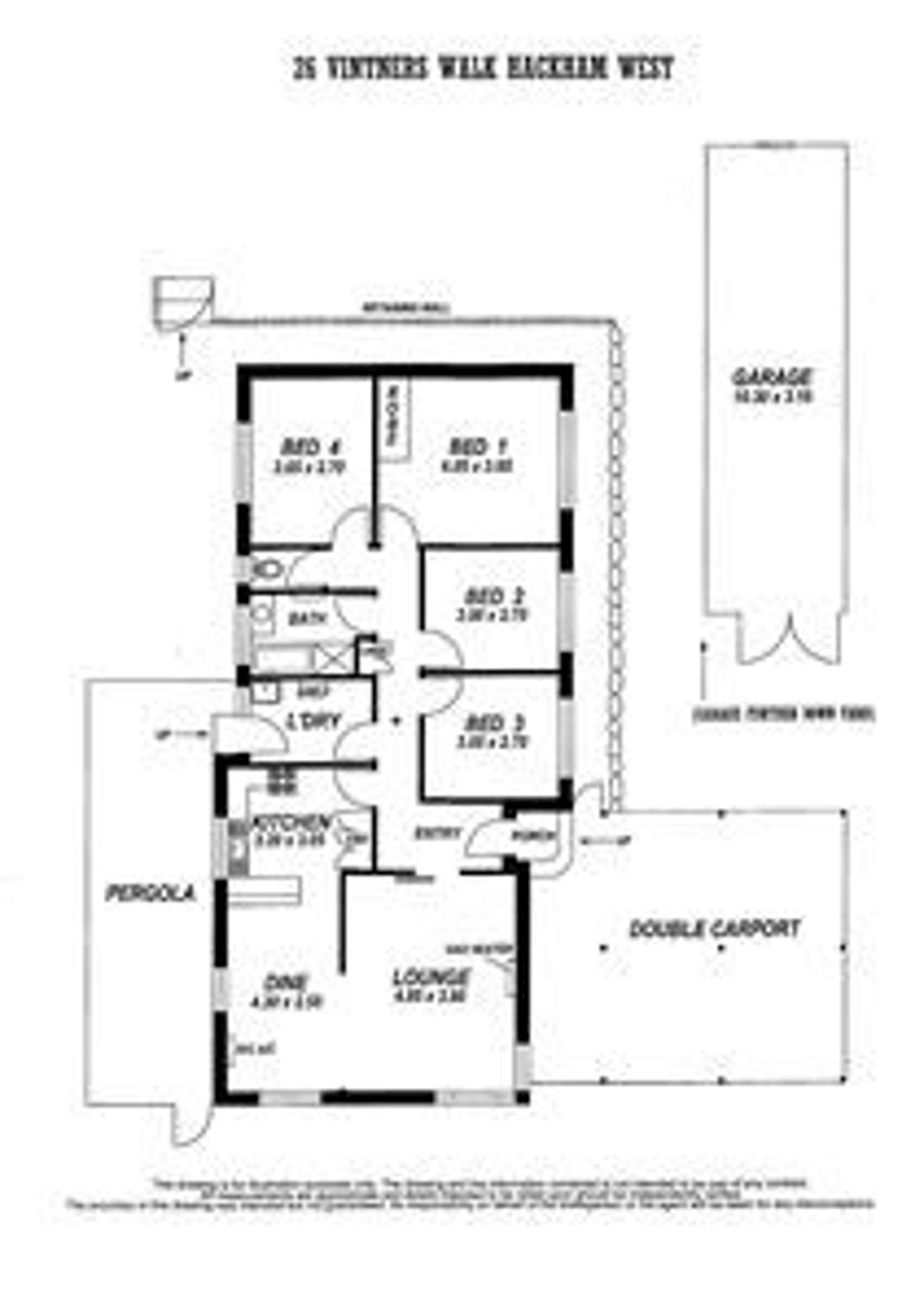Floorplan of Homely house listing, 26 Vintners Walk, Hackham West SA 5163