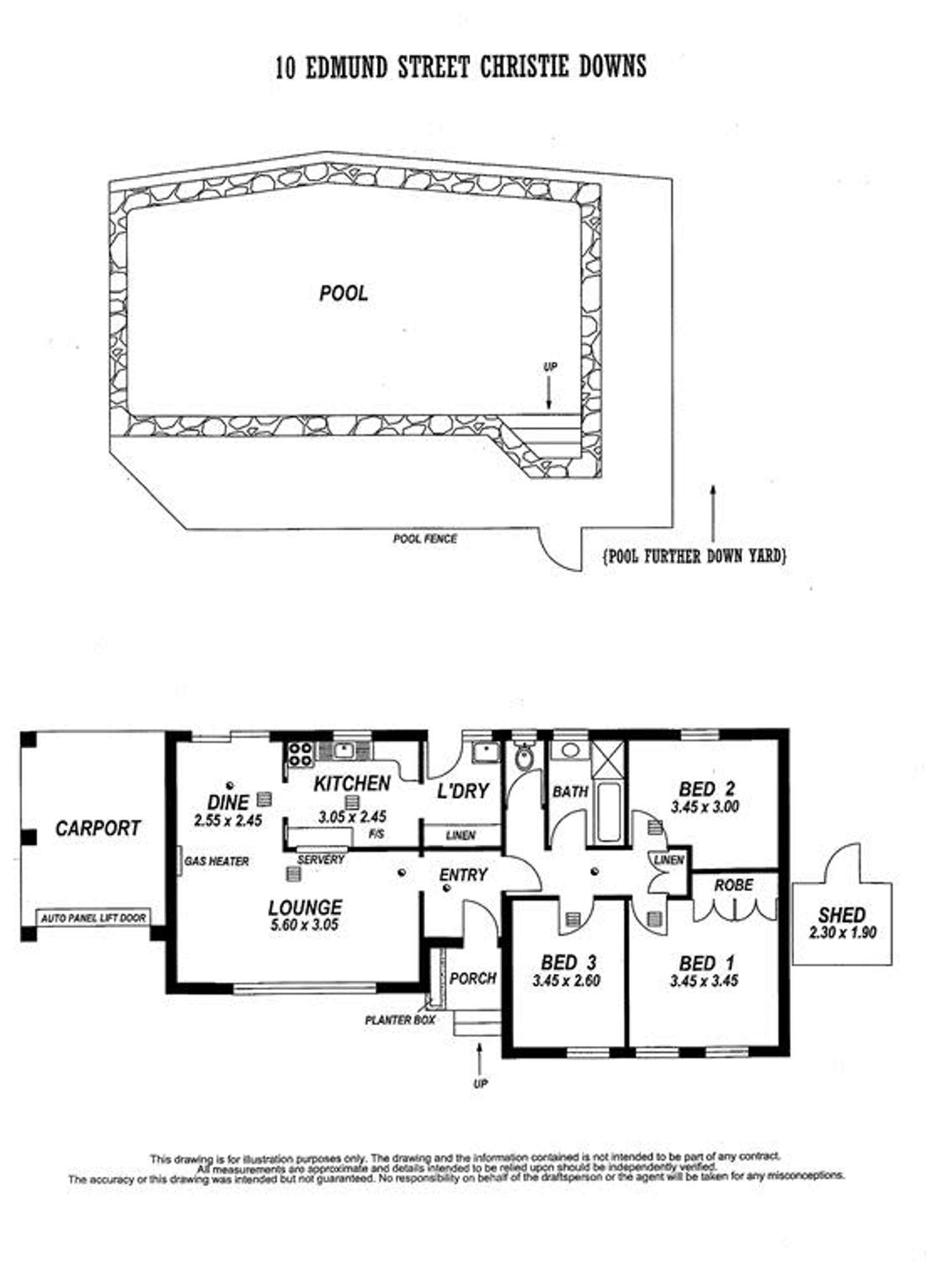 Floorplan of Homely house listing, 10 Edmund Street, Christie Downs SA 5164