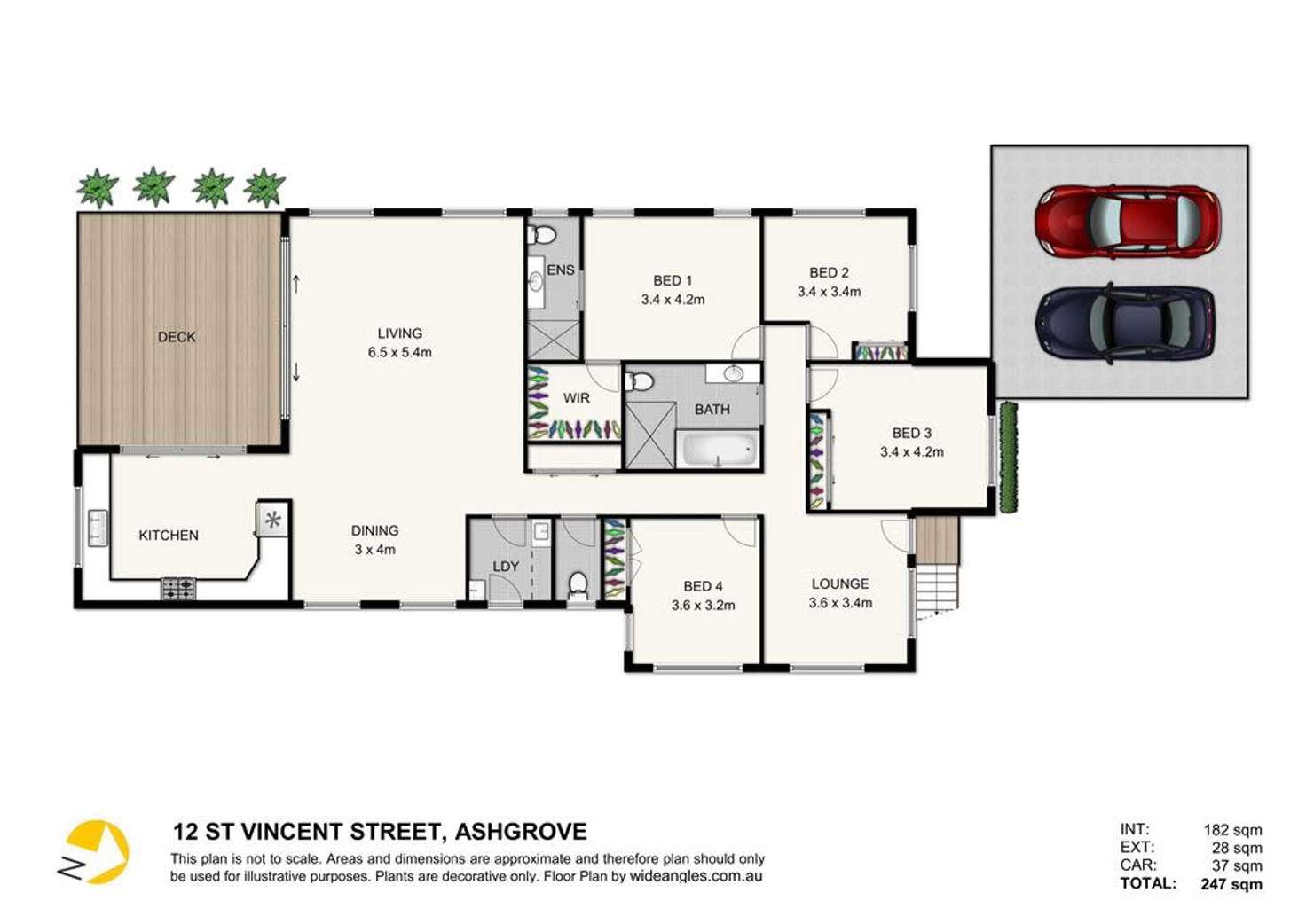 Floorplan of Homely house listing, 12 St Vincent Street, Ashgrove QLD 4060