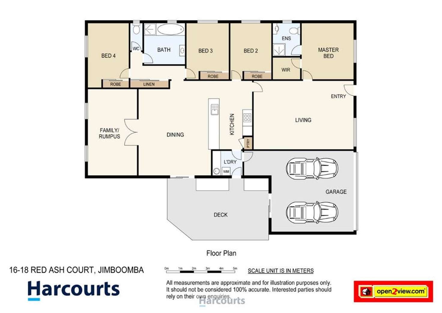 Floorplan of Homely house listing, 16-18 Red Ash Court, Jimboomba QLD 4280