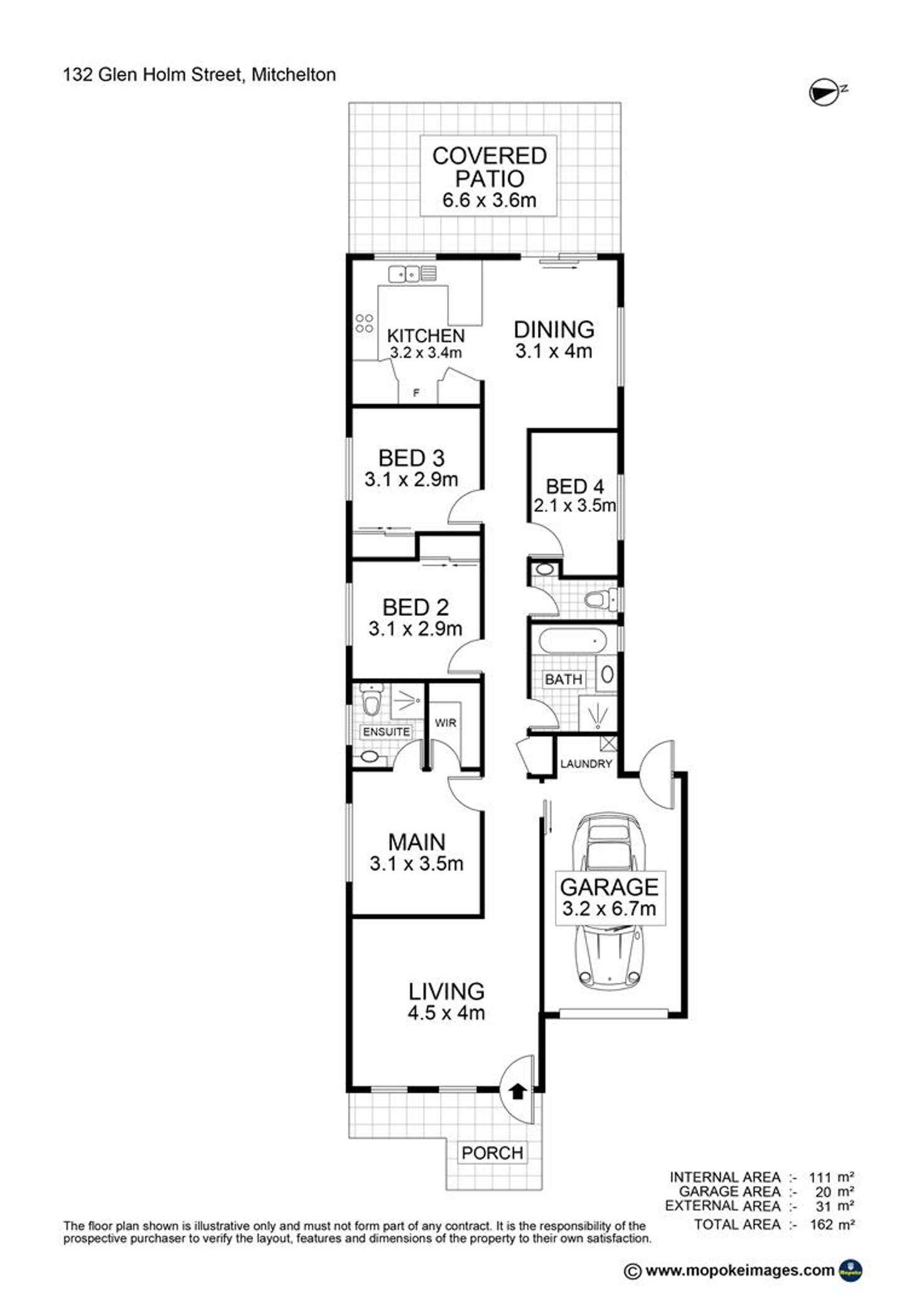 Floorplan of Homely house listing, 132 Glen Holm Street, Mitchelton QLD 4053