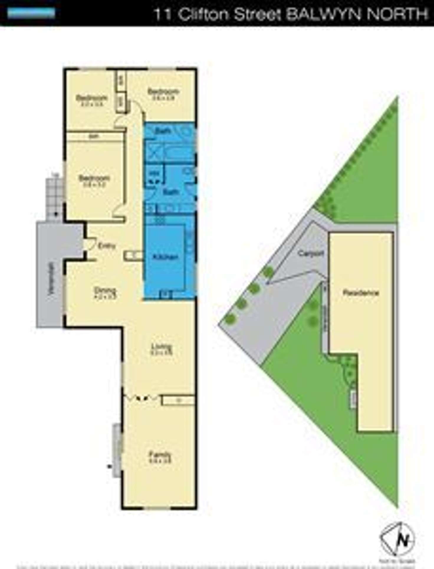 Floorplan of Homely house listing, 11 Clifton Street, Balwyn North VIC 3104